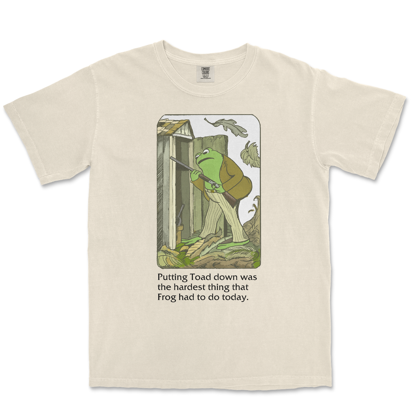 Comfort Colors T-Shirt Frog and Toad in Ivory
