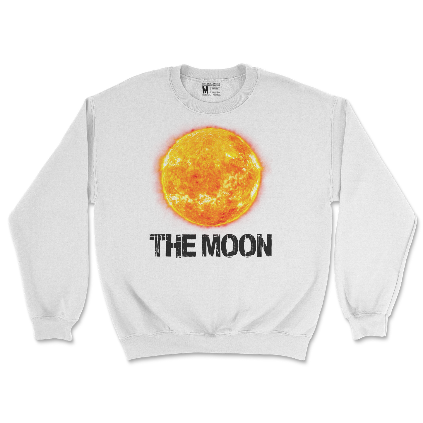 Heavy Blend Crew Neck the moon in White