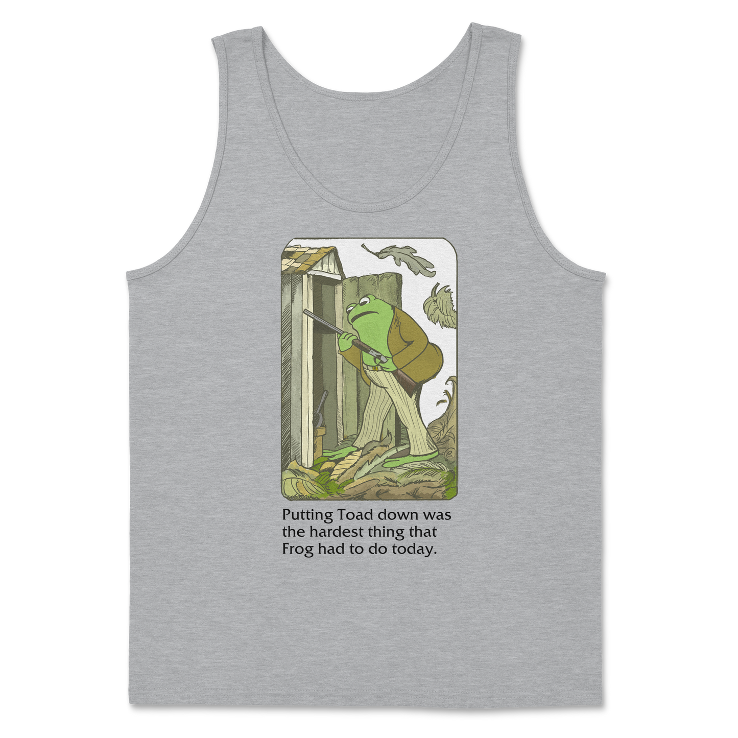The Nice Shirt Tank Top Frog and Toad in Sport-Grey