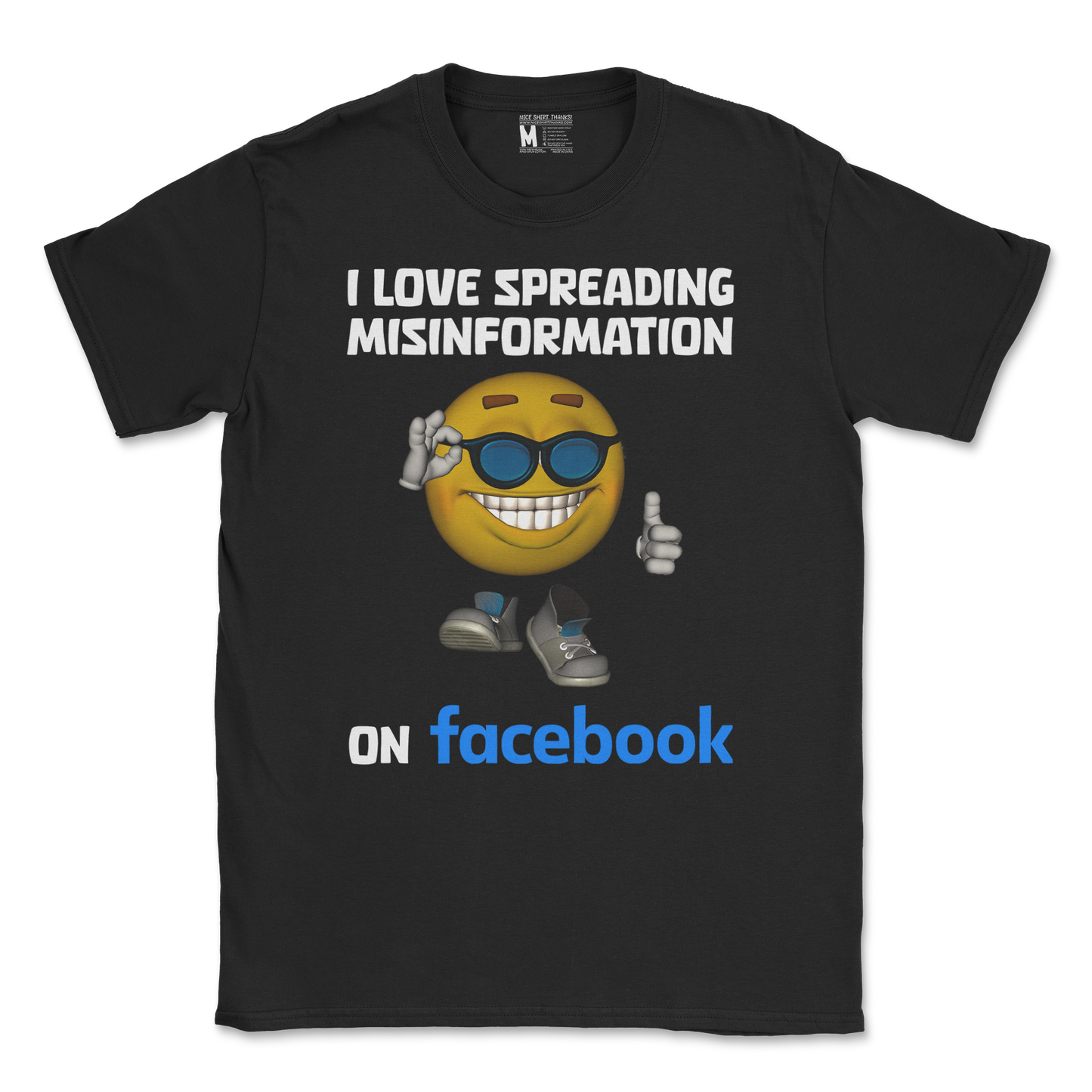 Gildan SoftStyle T-Shirt Spreadin Misinformation in Black