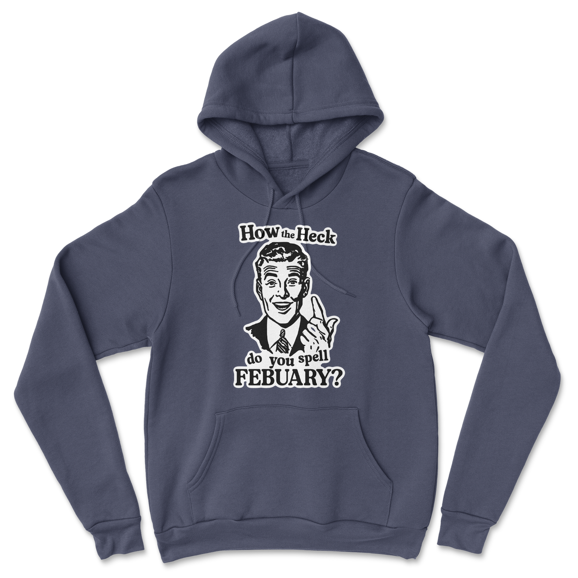 Heavy Blend Hoodie February in Navy