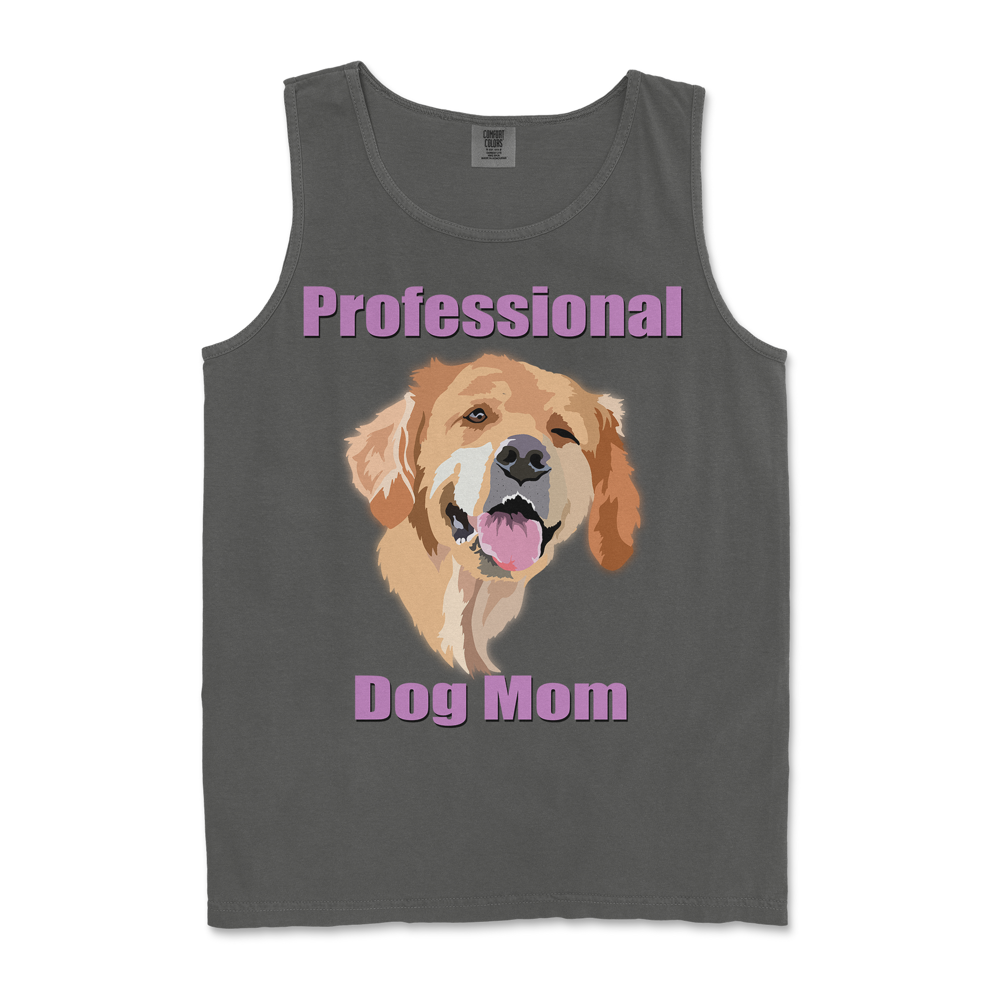Comfort Colors Tank Top Dog Mom in Pepper