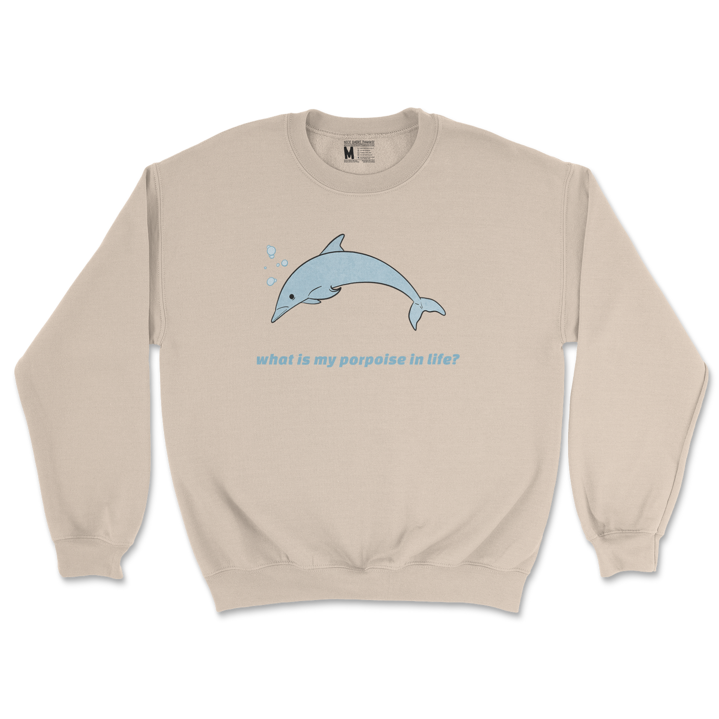Gildan SoftStyle Crew Neck Porpoise in Sand