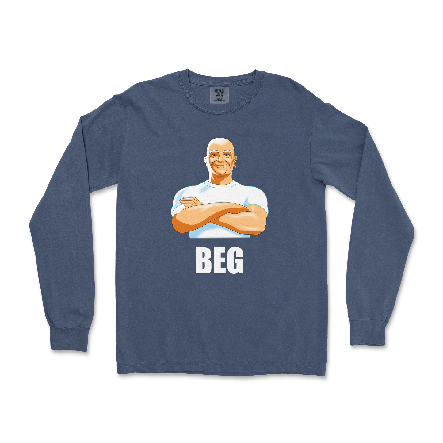 Comfort Colors Long Sleeve Beg in Midnight