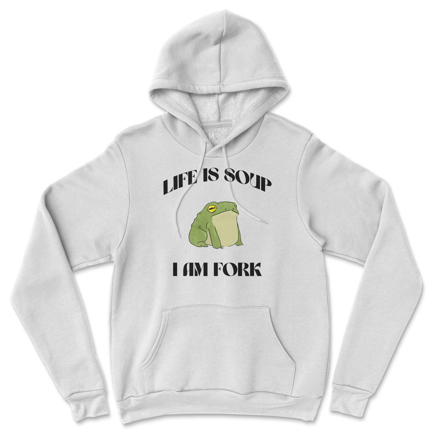 Gildan SoftStyle Hoodie I Am Fork in White