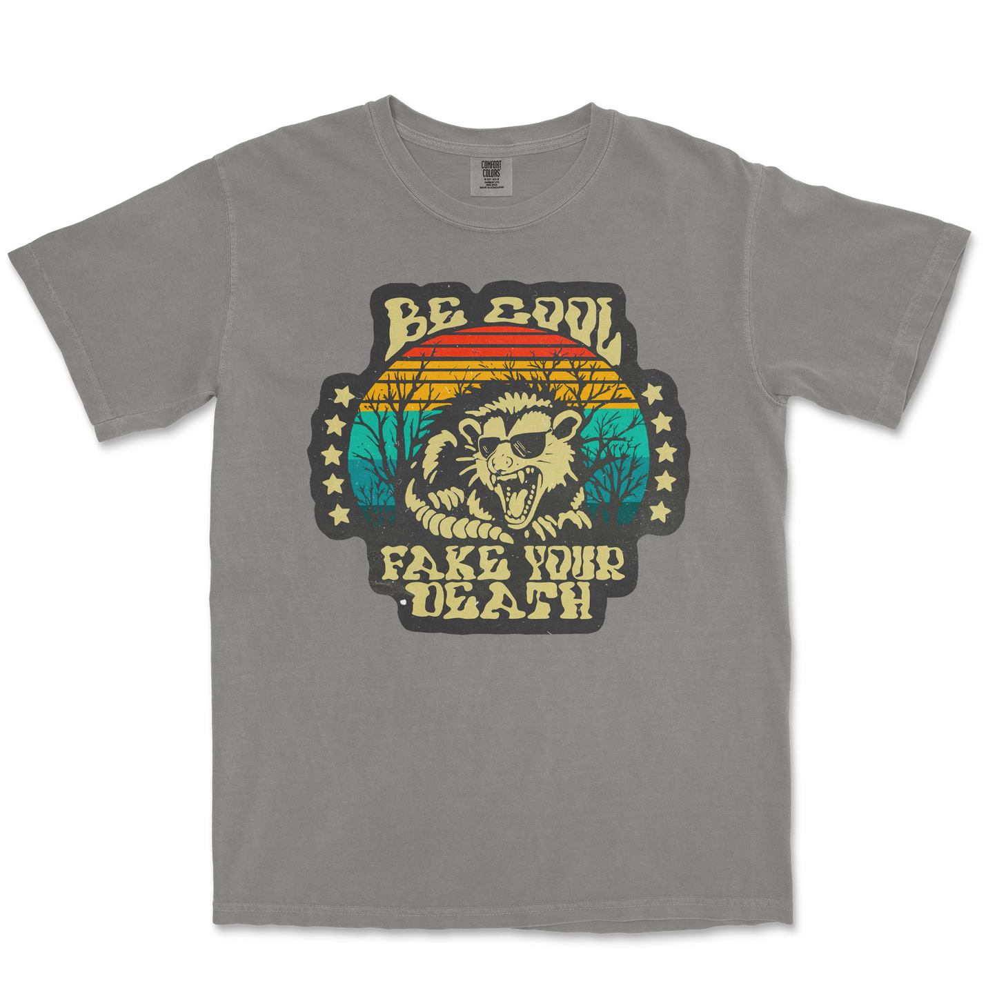 Comfort Colors T-Shirt Fake Your Death in Grey