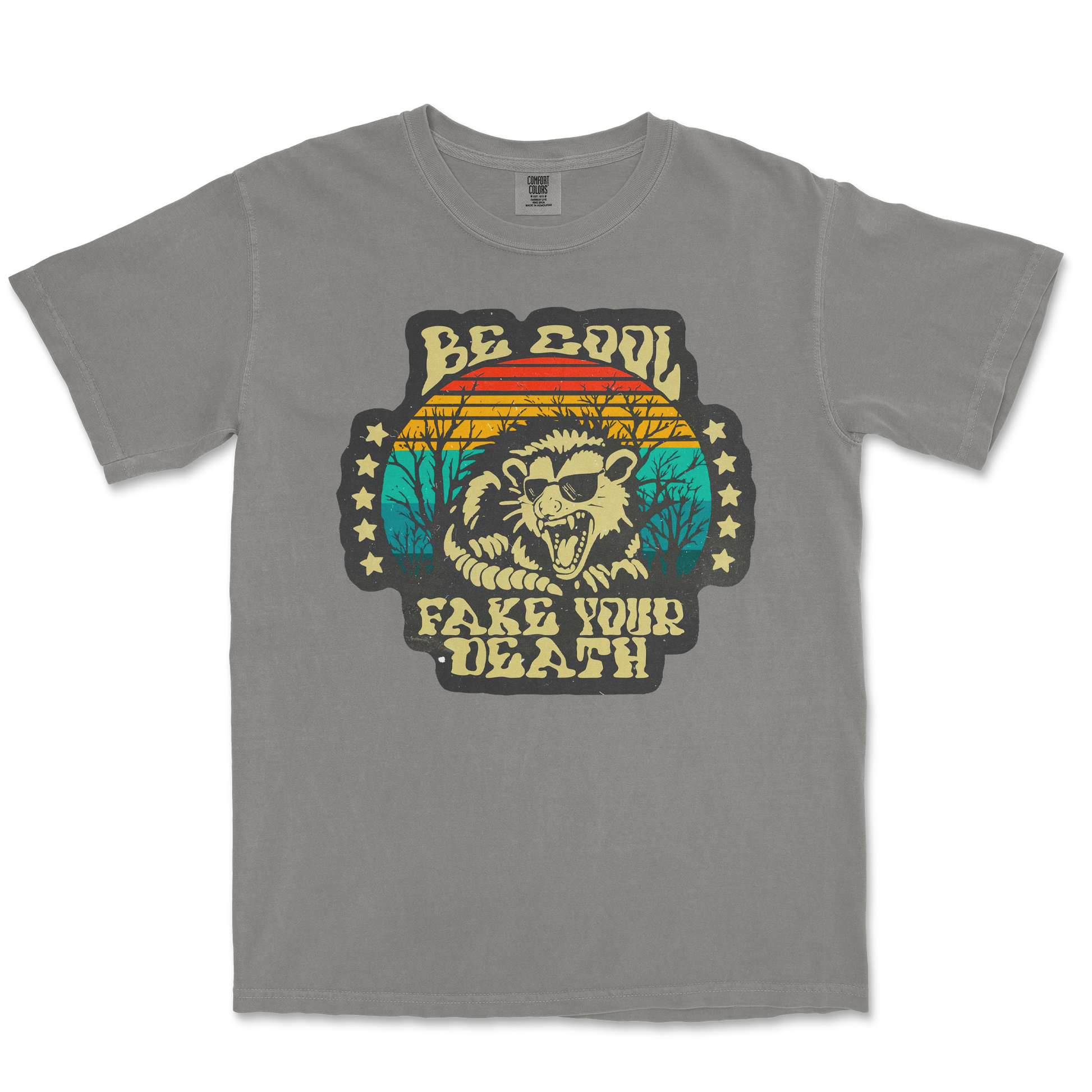 Comfort Colors T-Shirt Fake Your Death in Grey