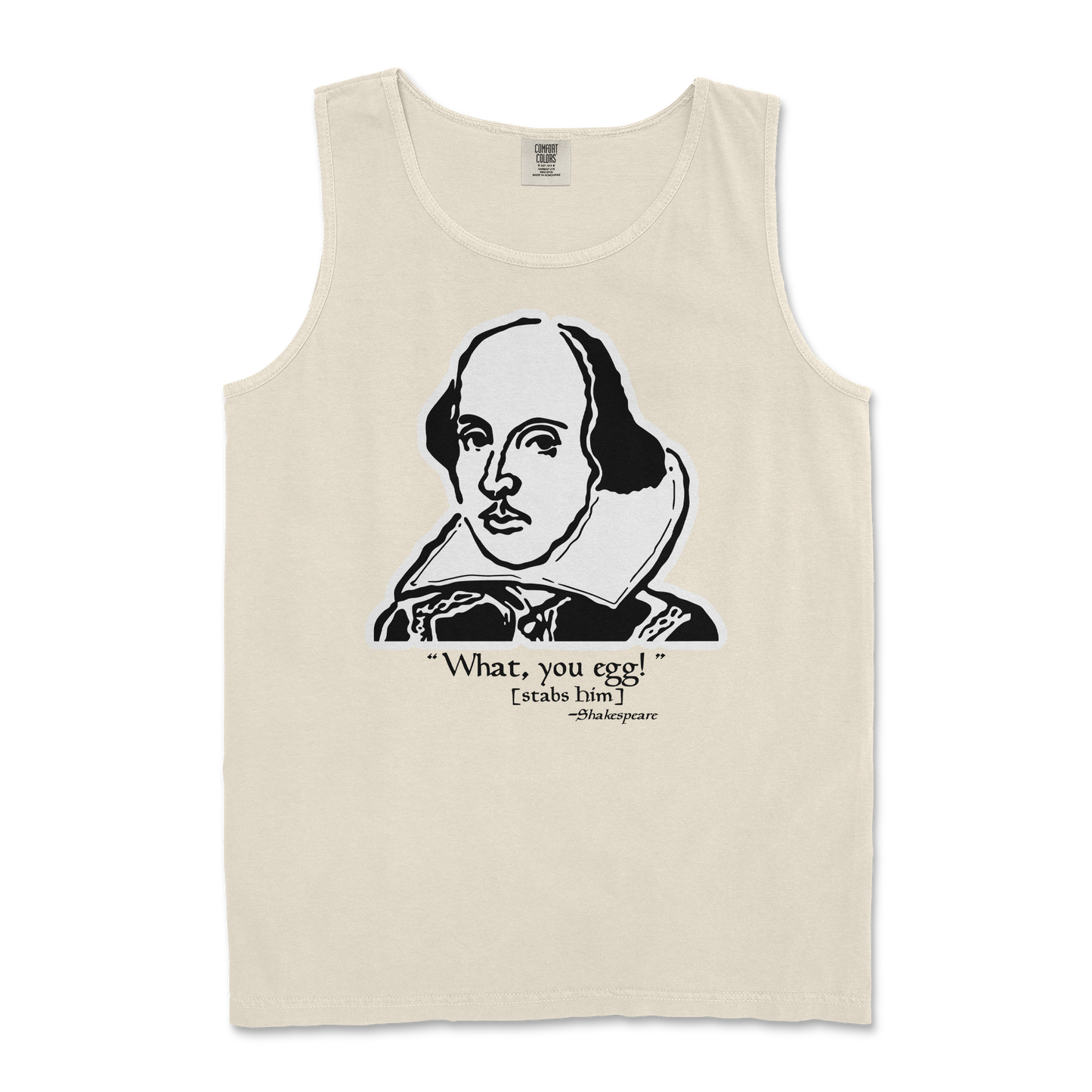 Comfort Colors Tank Top Shakespeare Quote in Ivory
