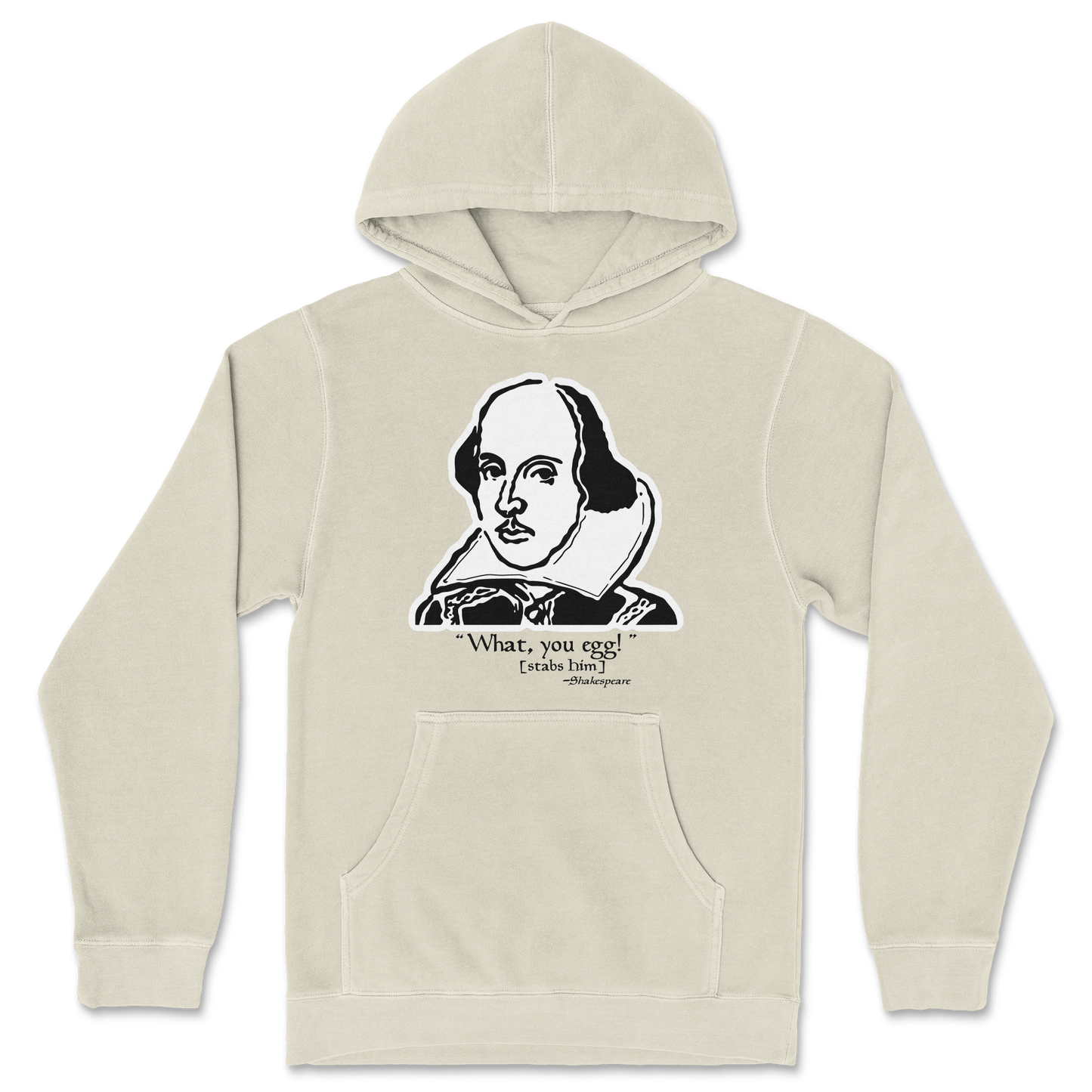 Independent Clothing Co. Hoodie Shakespeare Quote in Ivory