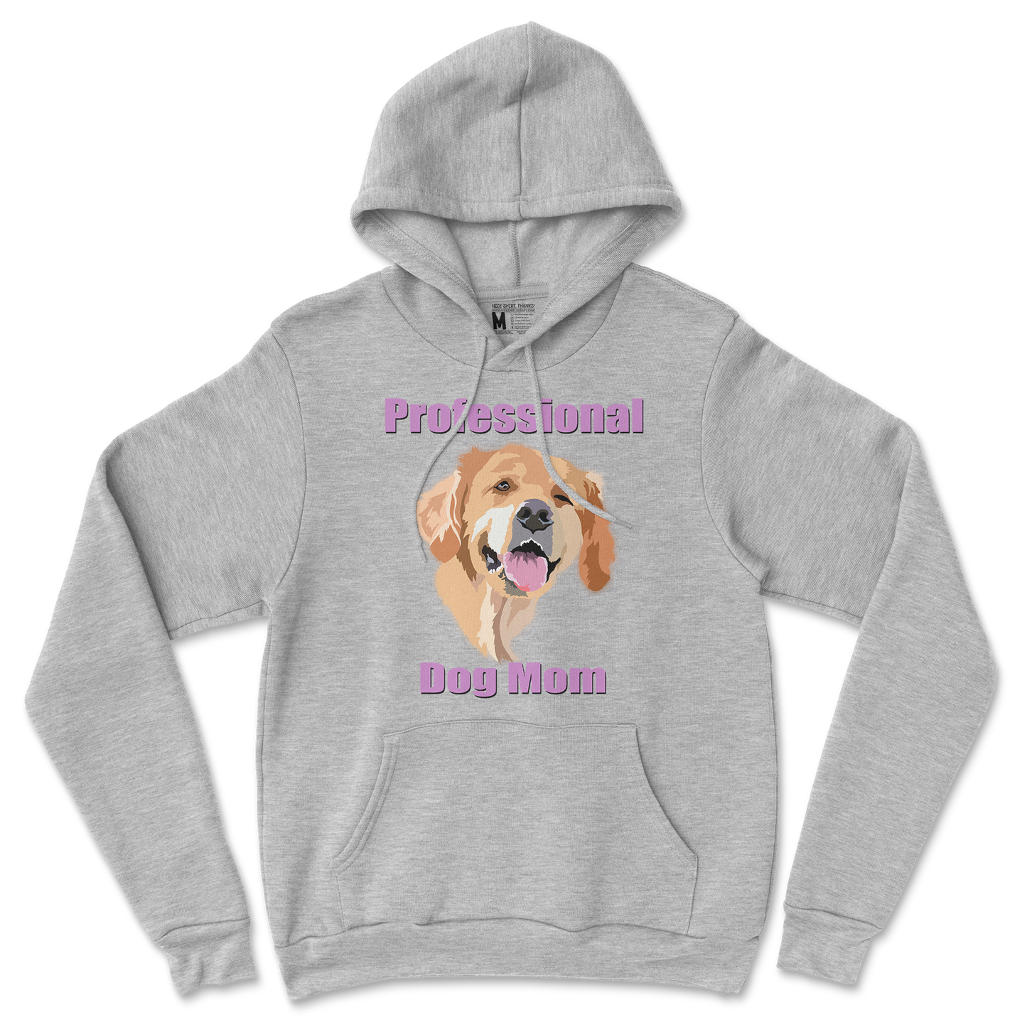 Gildan SoftStyle Hoodie Dog Mom in Sports Grey
