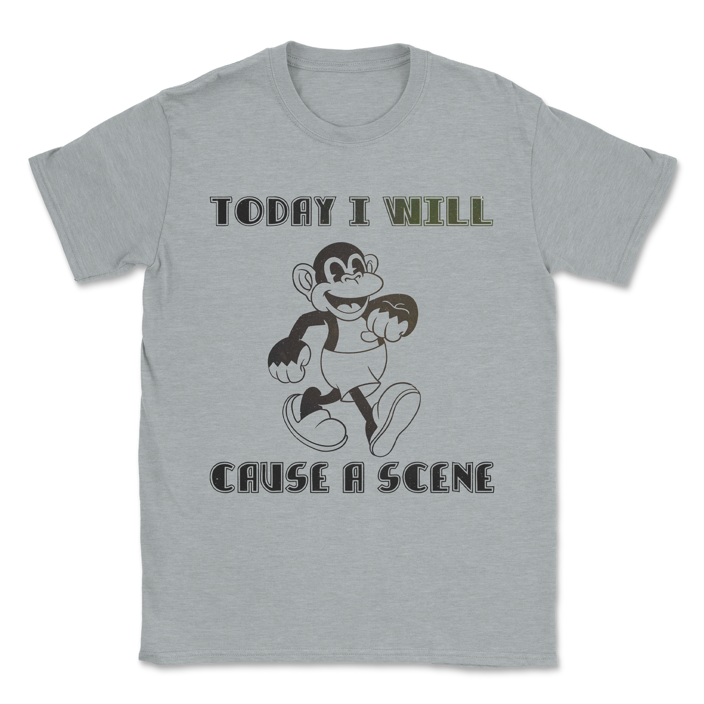 The Nice Shirt T-Shirt Cause A Scene  in Sport-Grey