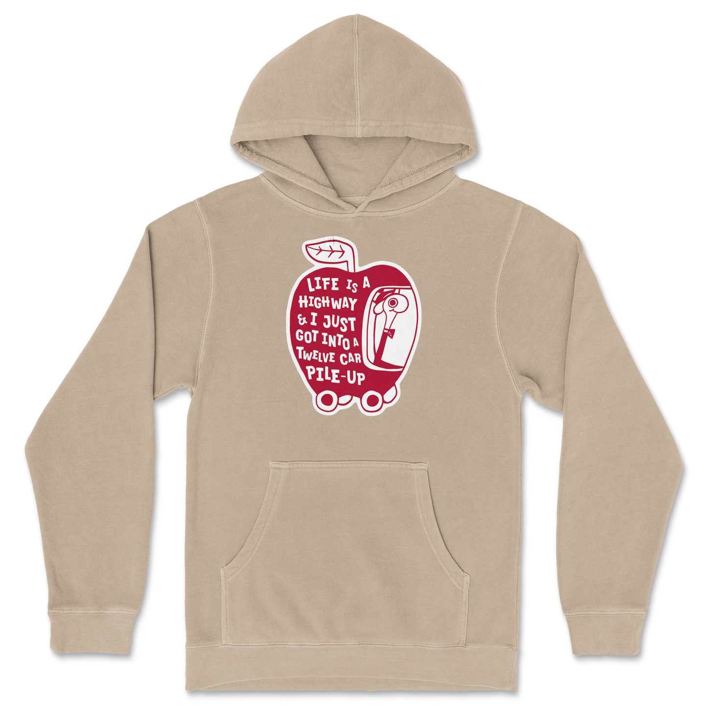 Independent Clothing Co. Hoodie Life Is A Highway in Sandstone