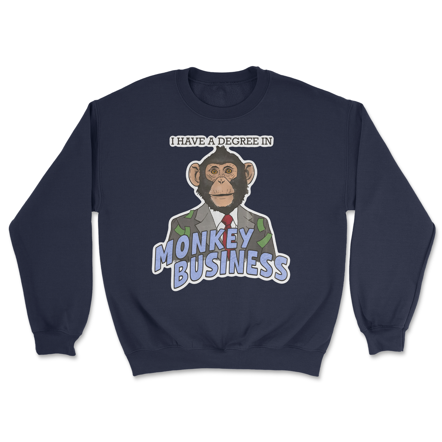 Heavy Blend Crew Neck Monkey Business in Navy