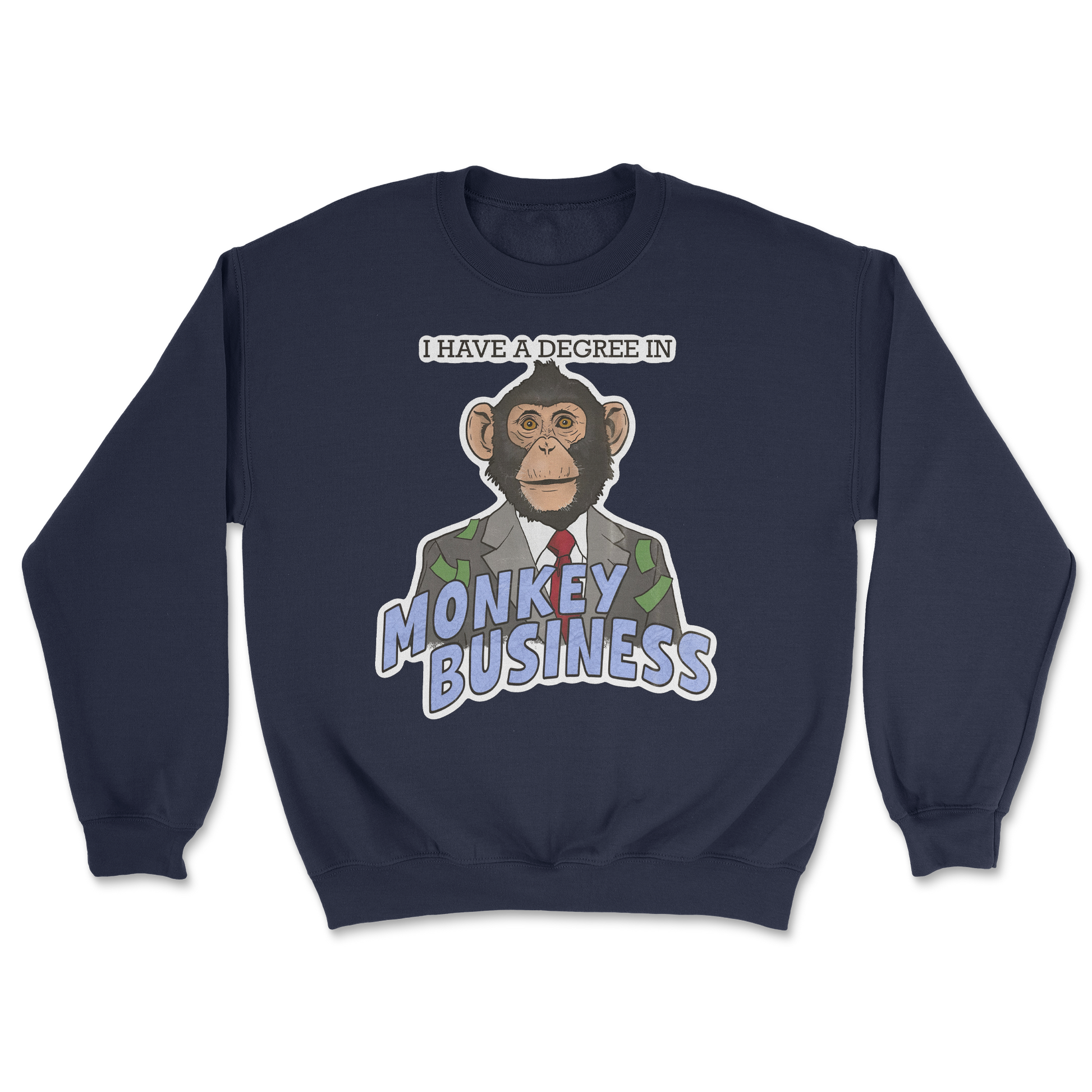 Heavy Blend Crew Neck Monkey Business in Navy