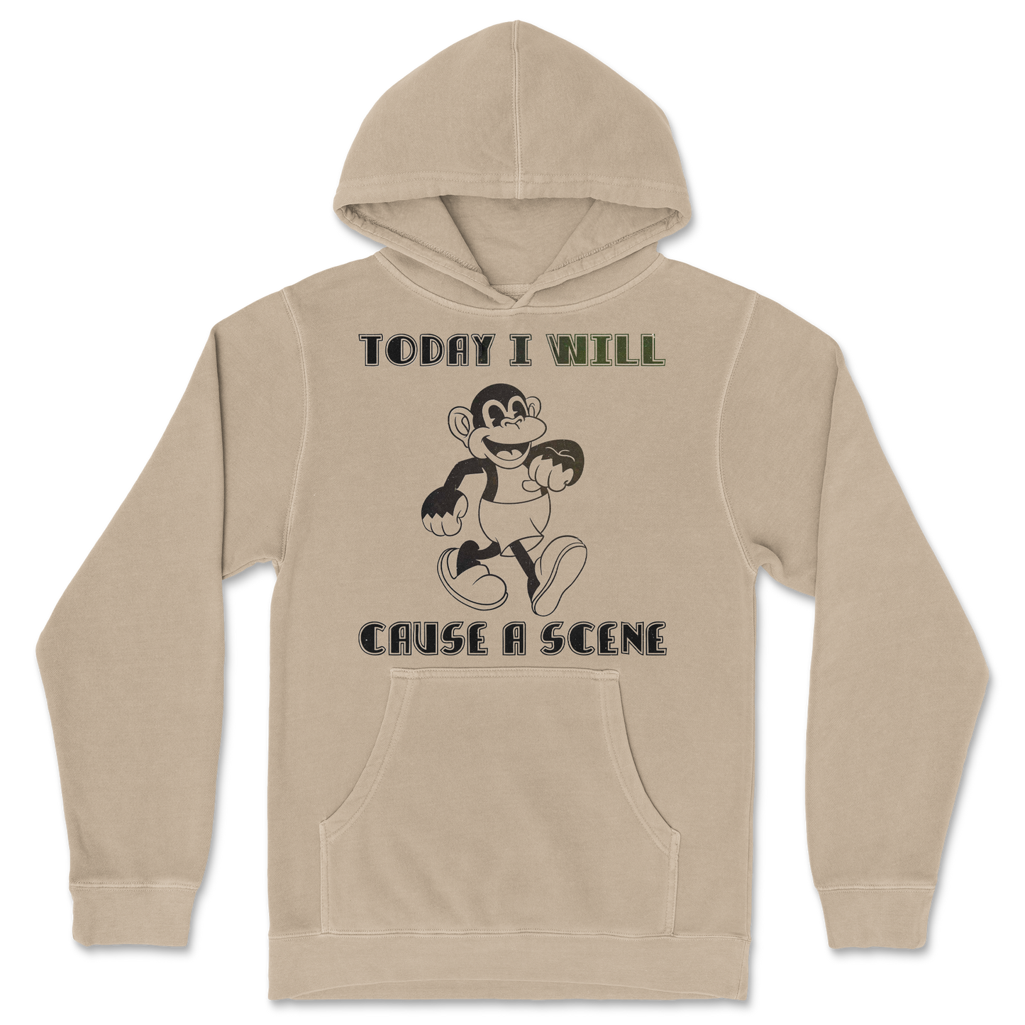 Independent Clothing Co. Hoodie Cause A Scene in Sandstone