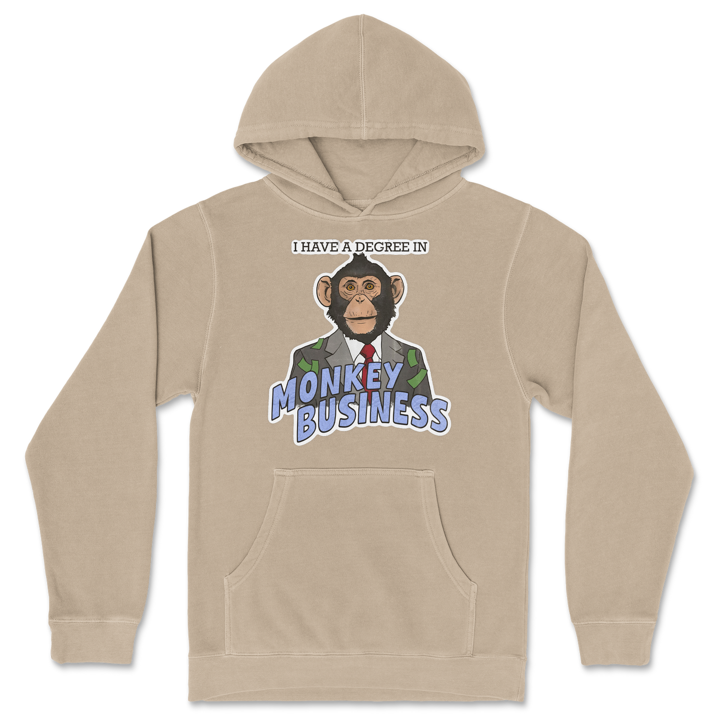 Independent Clothing Co. Hoodie Monkey Business in Sandstone