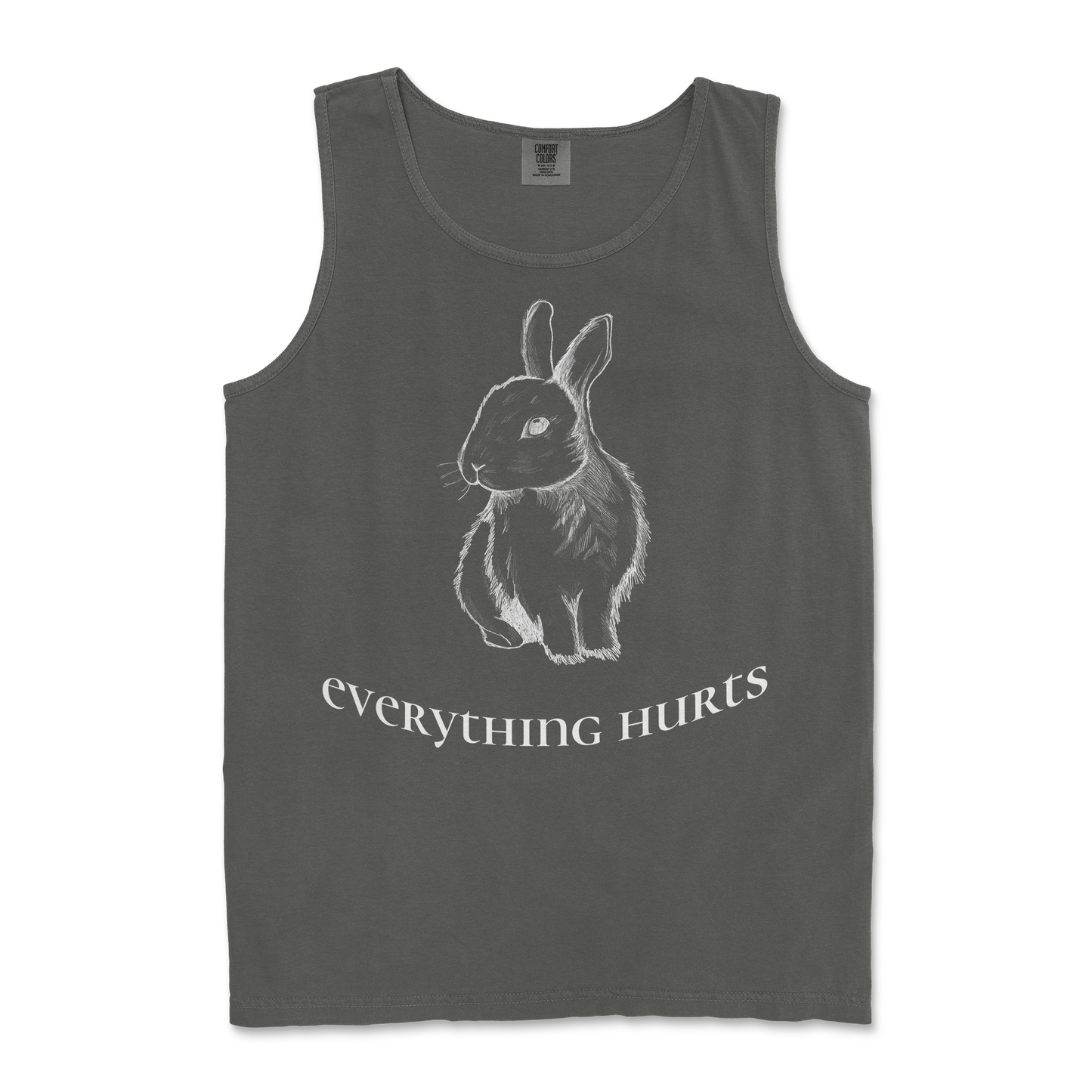 Comfort Colors Tank Top Everything Hurts in Pepper