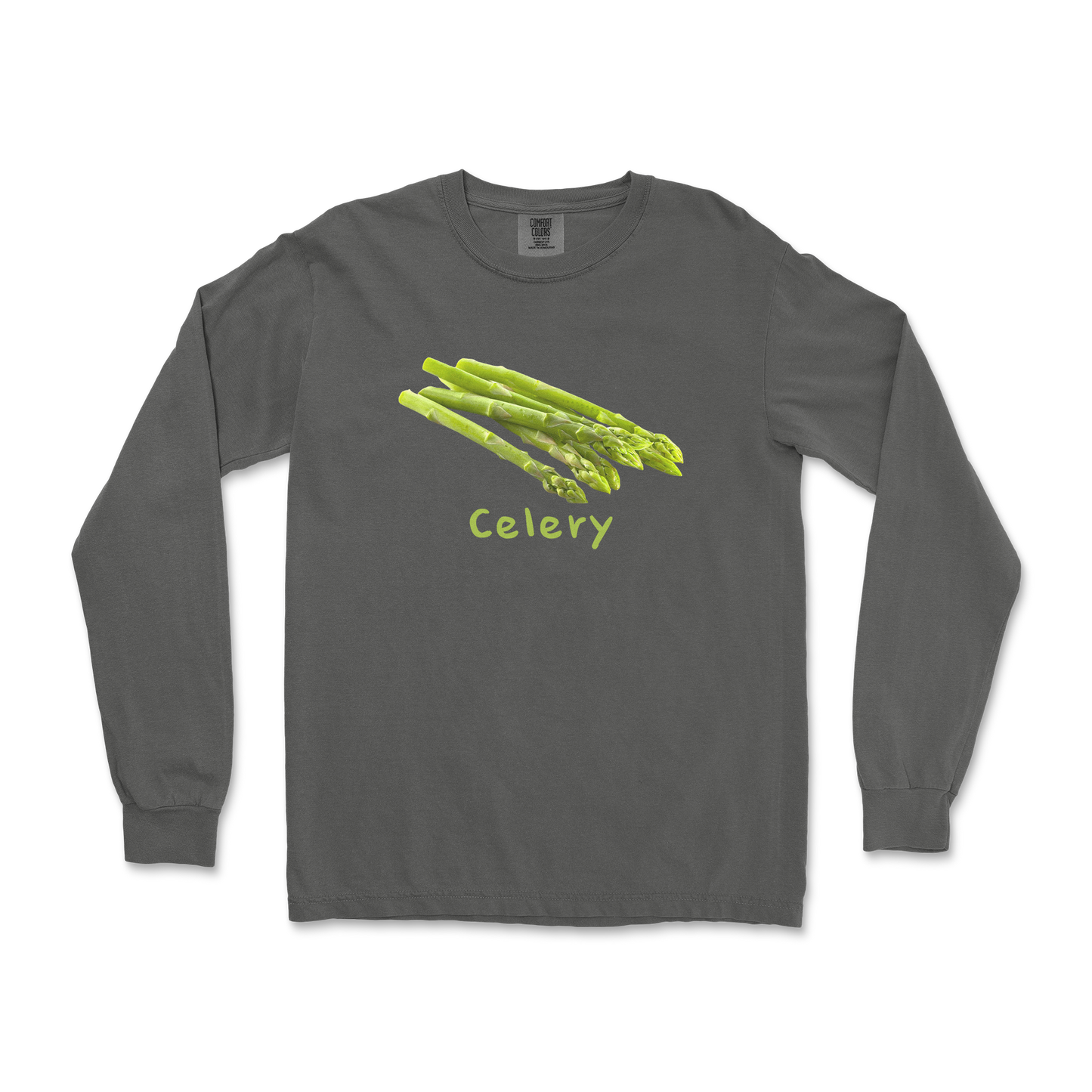 Comfort Colors Long Sleeve Celery in Pepper