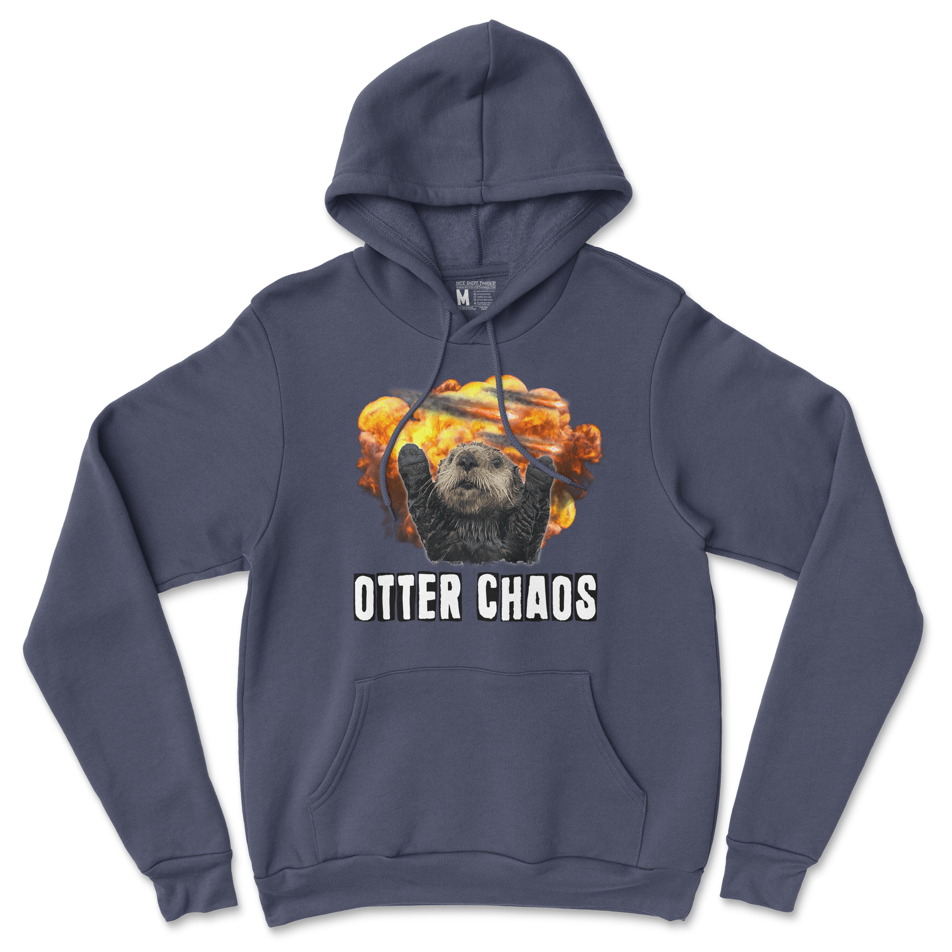 Gildan SoftStyle Hoodie Otter Chaos in Navy