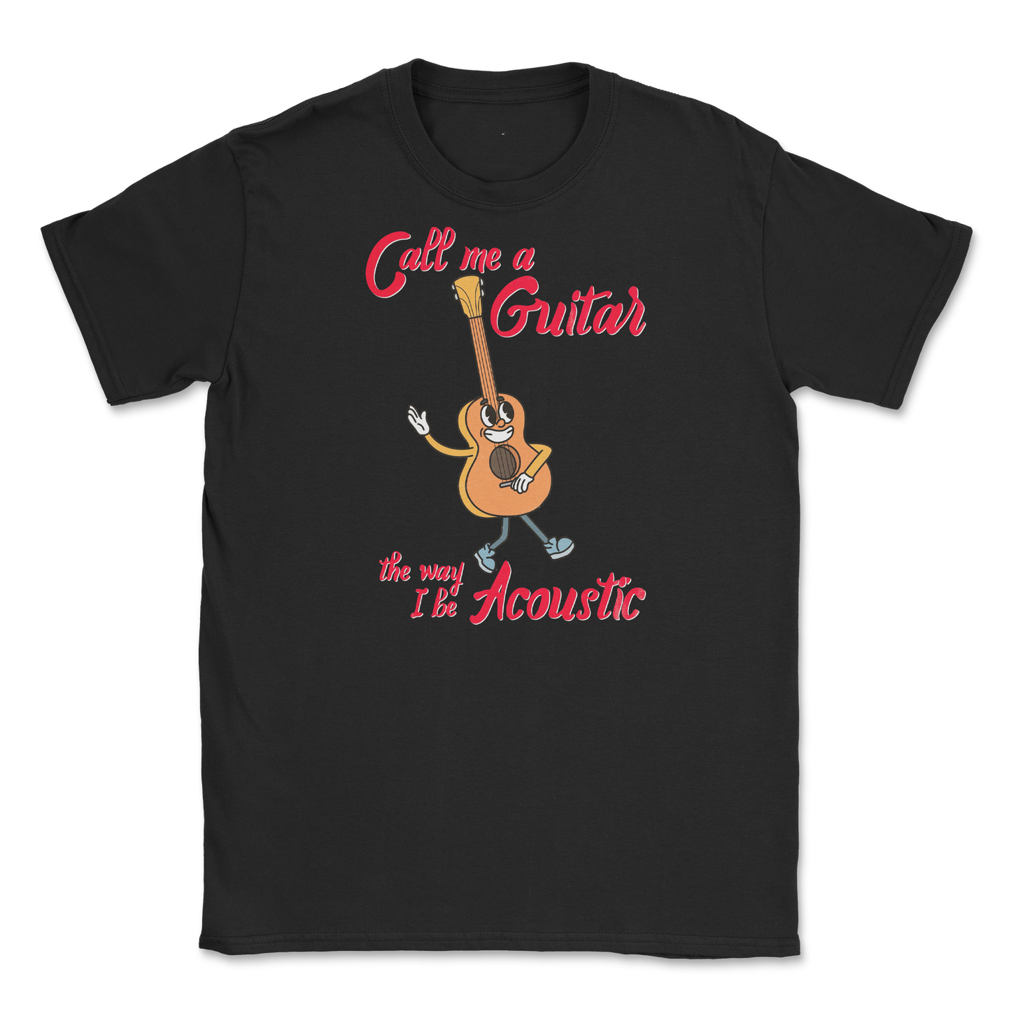 Gildan SoftStyle T-Shirt I Do Be Acoustic in Black