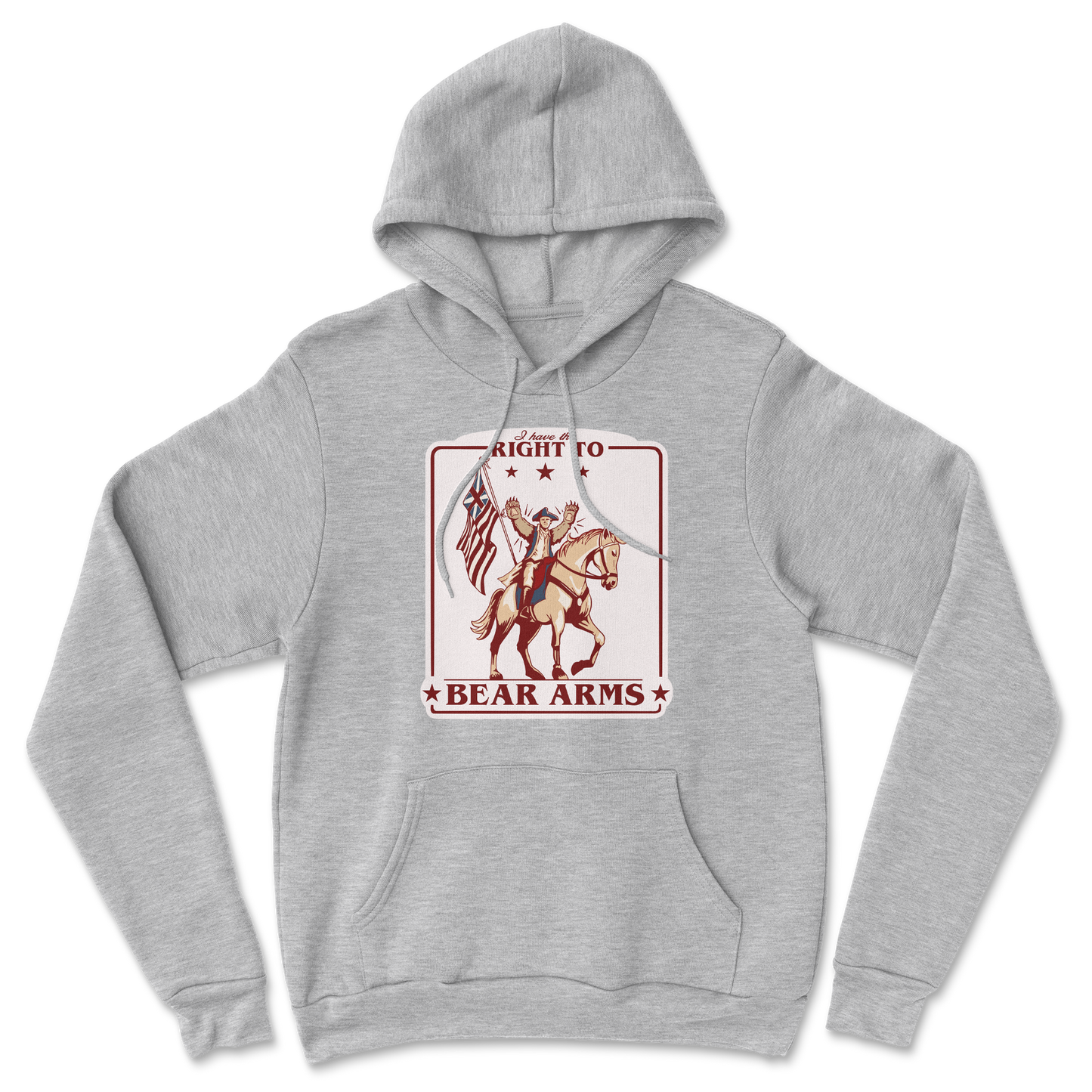 Heavy Blend Hoodie Right to Bear Arms in Grey Heather