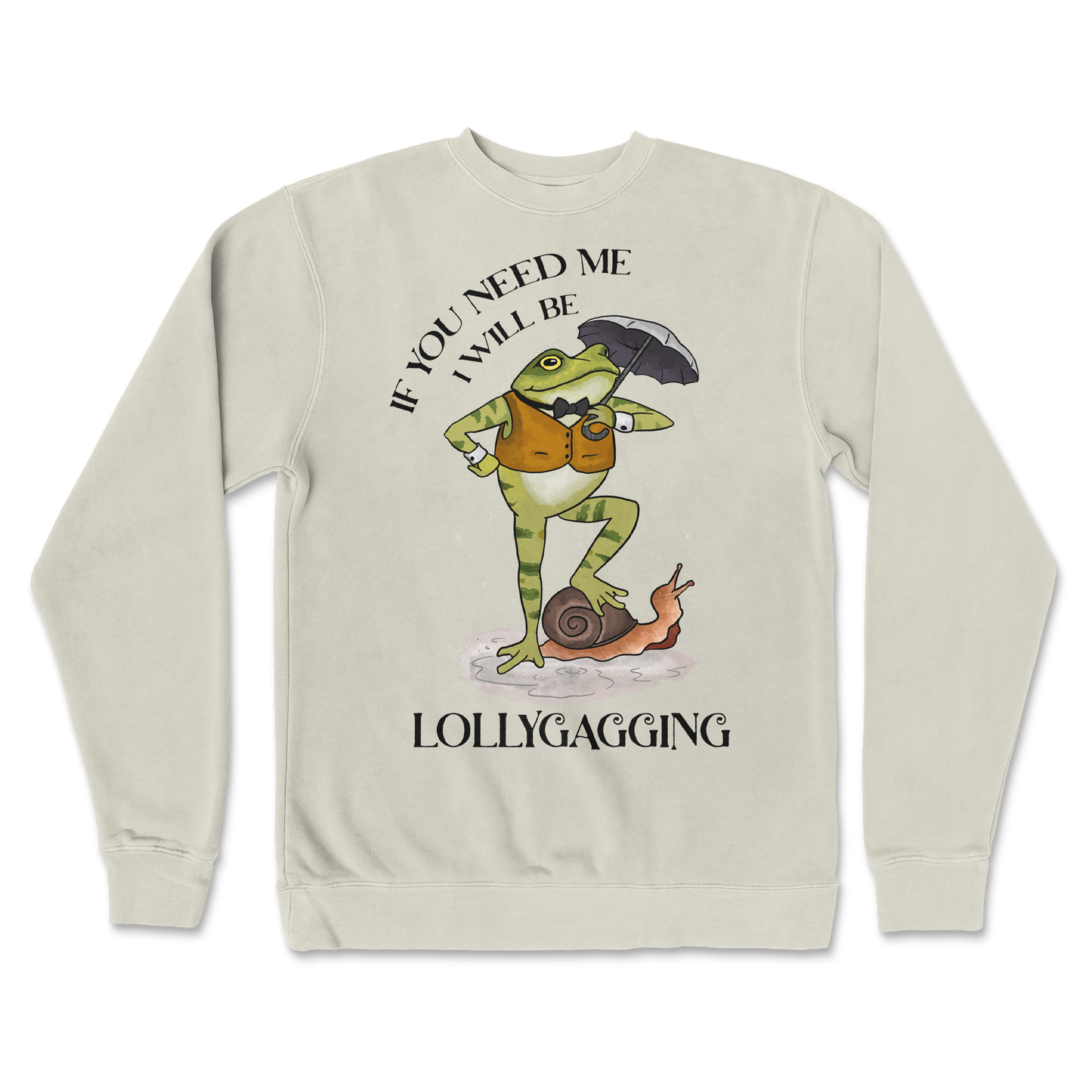 Independent Clothing Co. Crew Neck Lollygagging in Bone