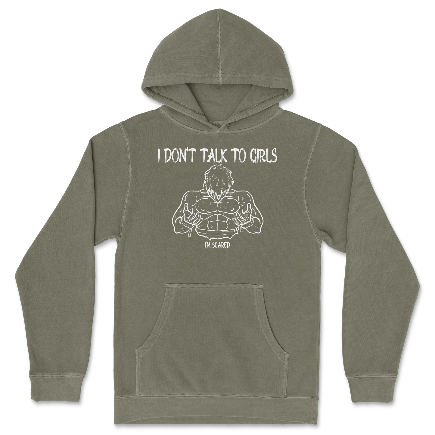 Independent Clothing Co. Hoodie Gym Shirt in Olive