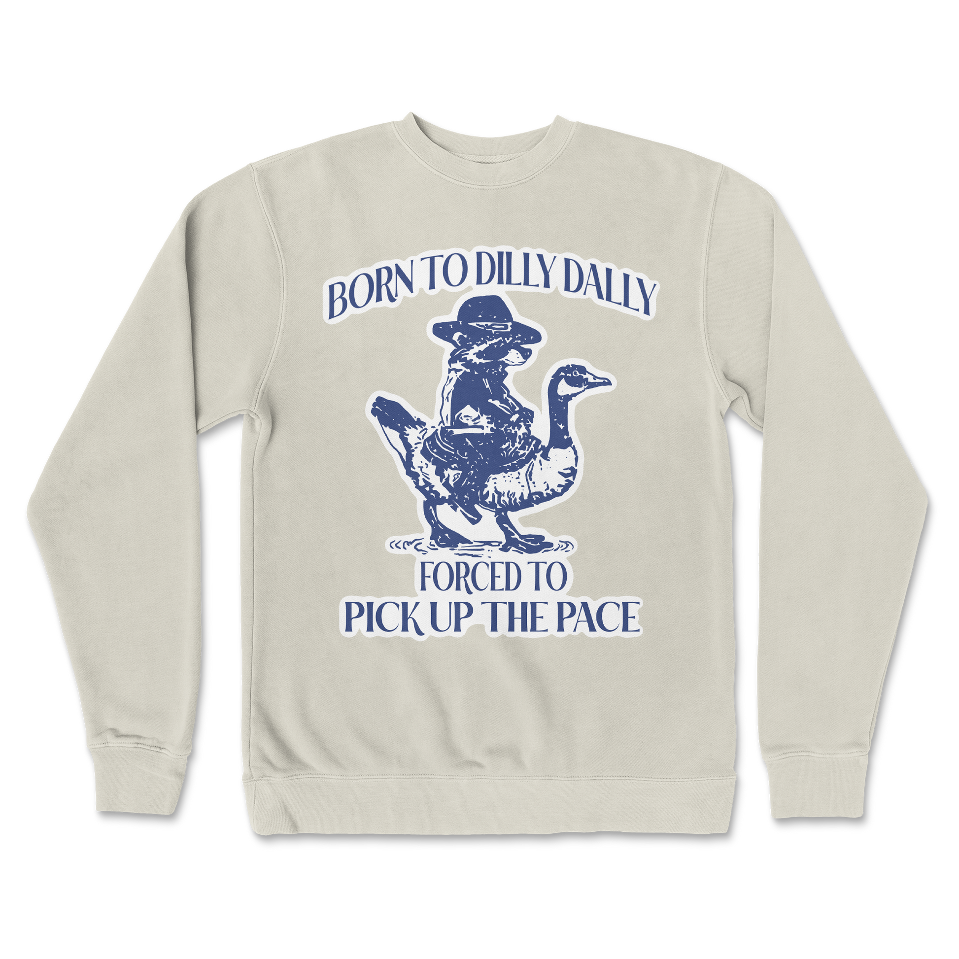 Independent Clothing Co. Crew Neck Dilly Dally  in Bone