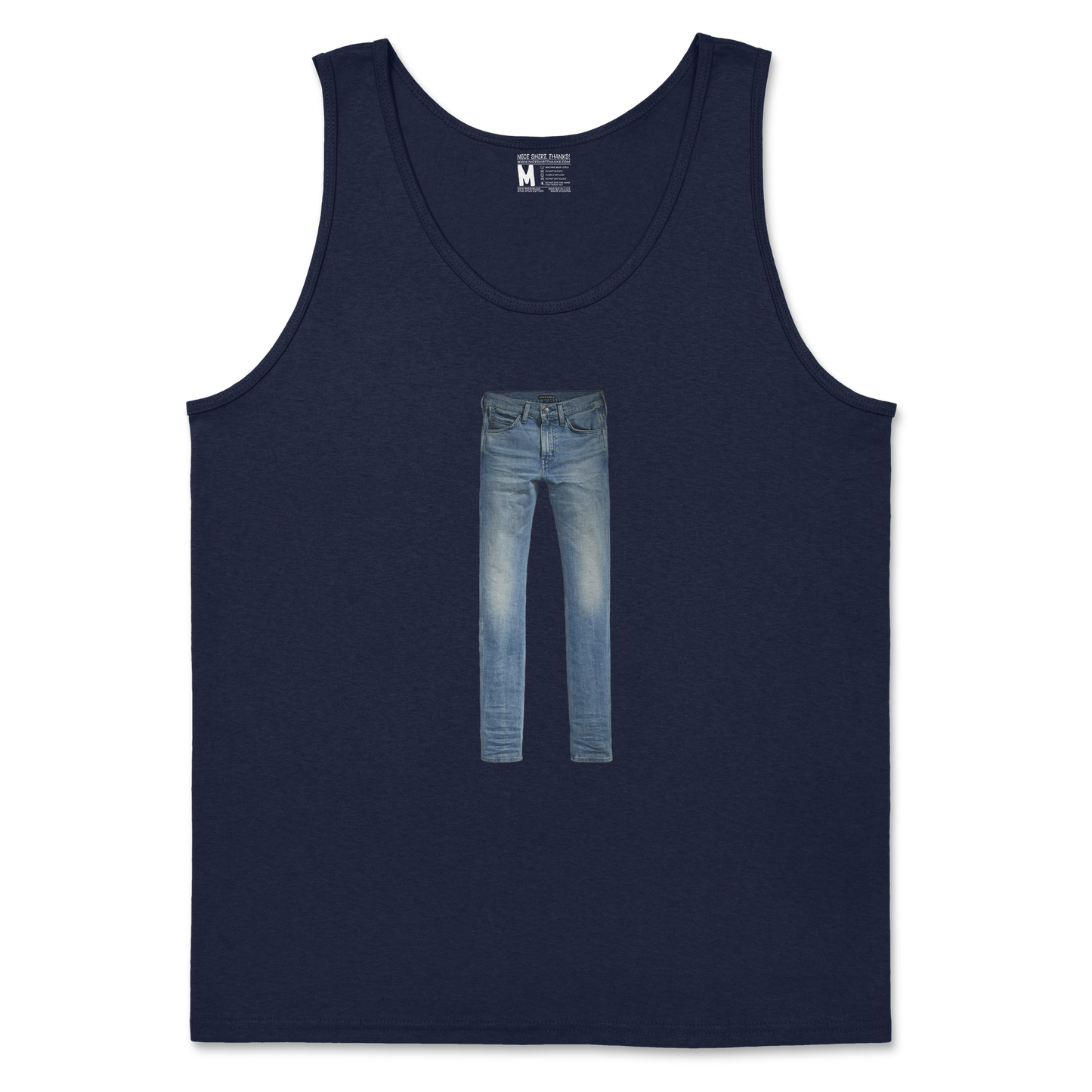 Gildan SoftStyle Tank Top Pants in Navy