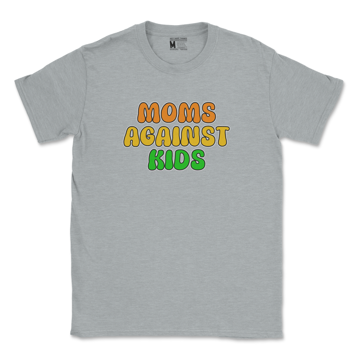 Gildan SoftStyle T-Shirt Moms Agianst Kids in Sports Grey