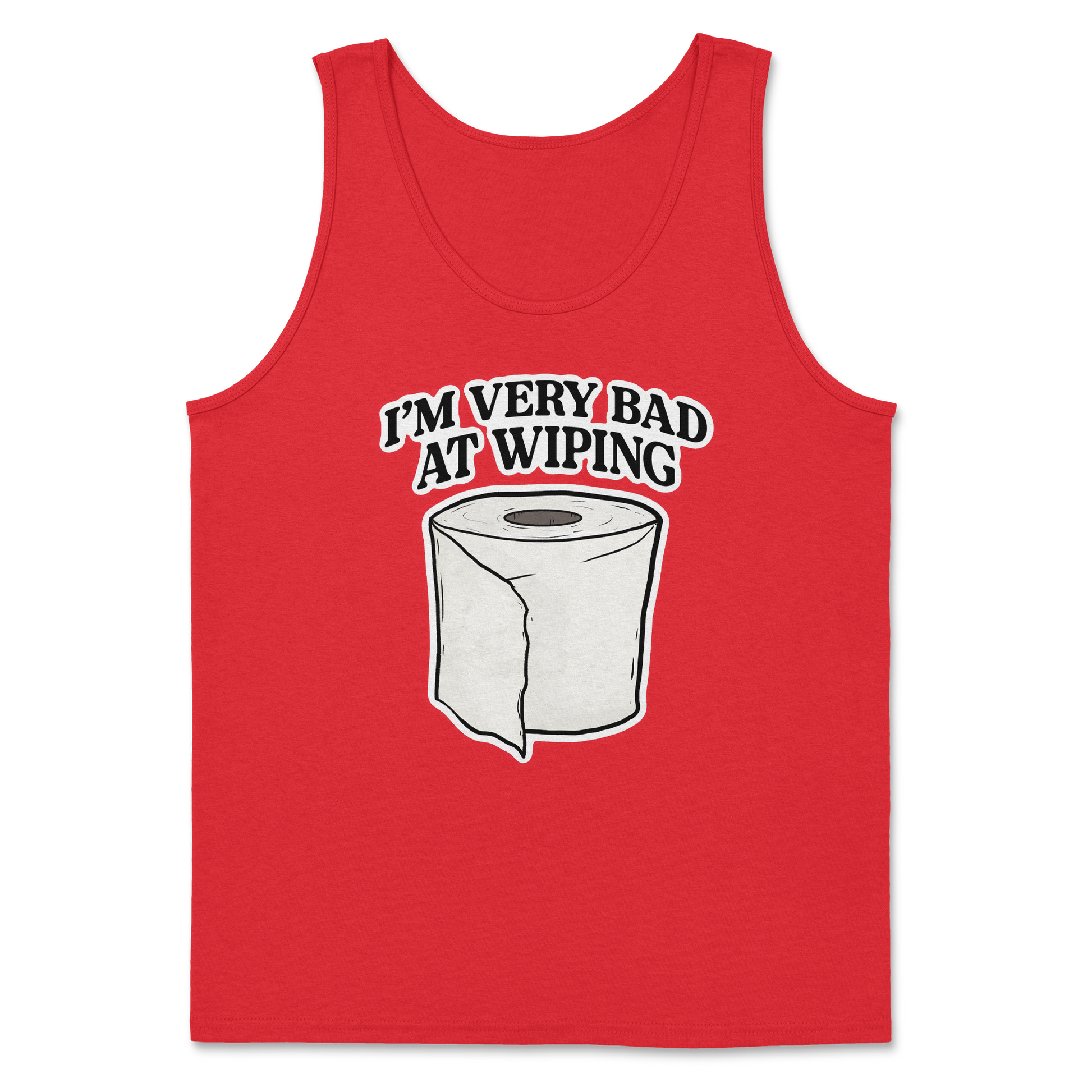Heavy Blend Tank Top Bad Wiper in Red