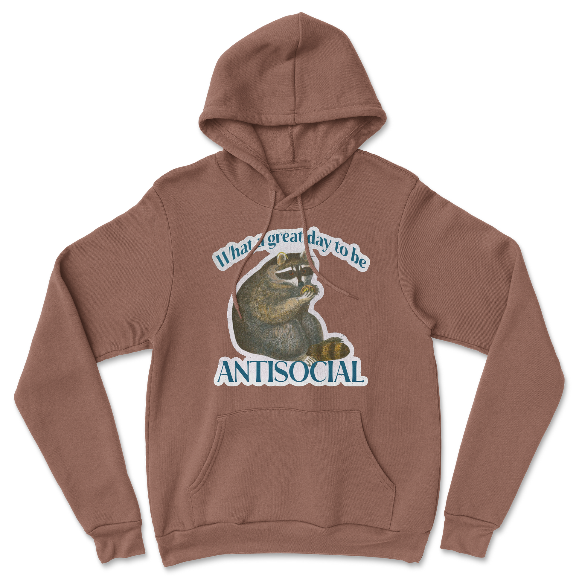 Heavy Blend Hoodie Antisocial in Cocoa