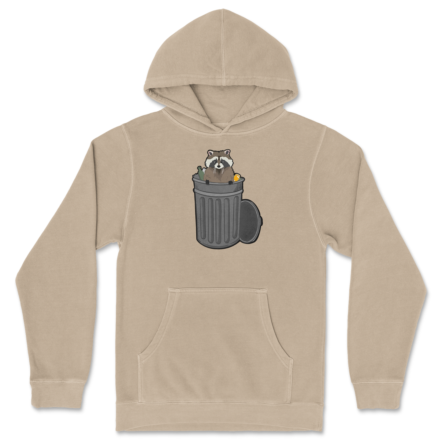 Independent Clothing Co. Hoodie Trash Panda Enthusiast in Sandstone