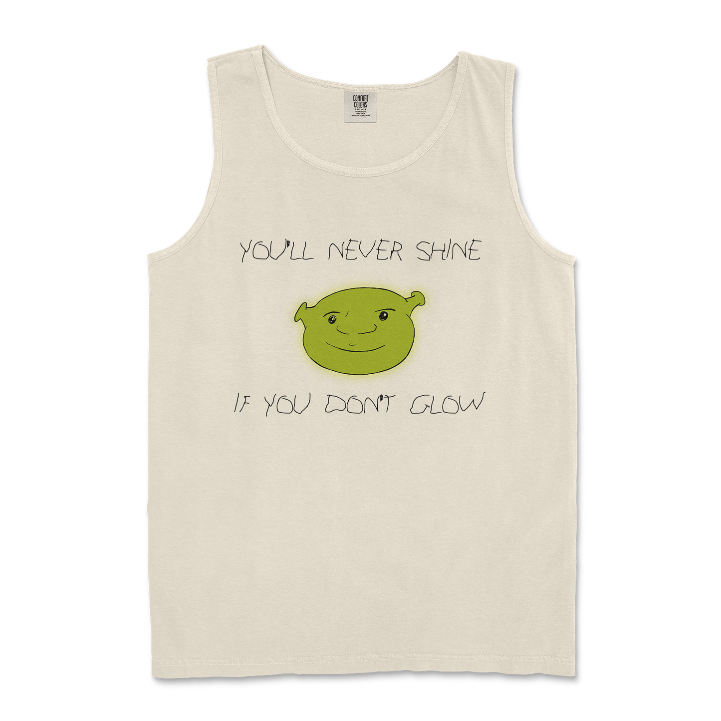 Comfort Colors Tank Top Shrekc in Ivory