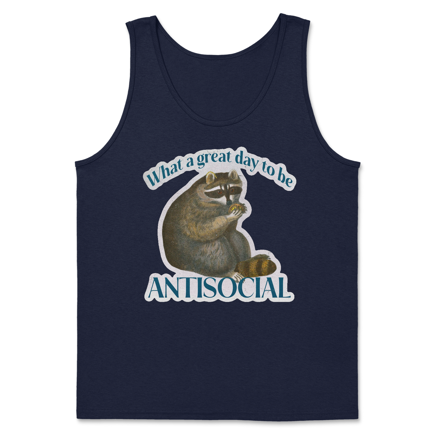 Heavy Blend Tank Top Antisocial in Navy