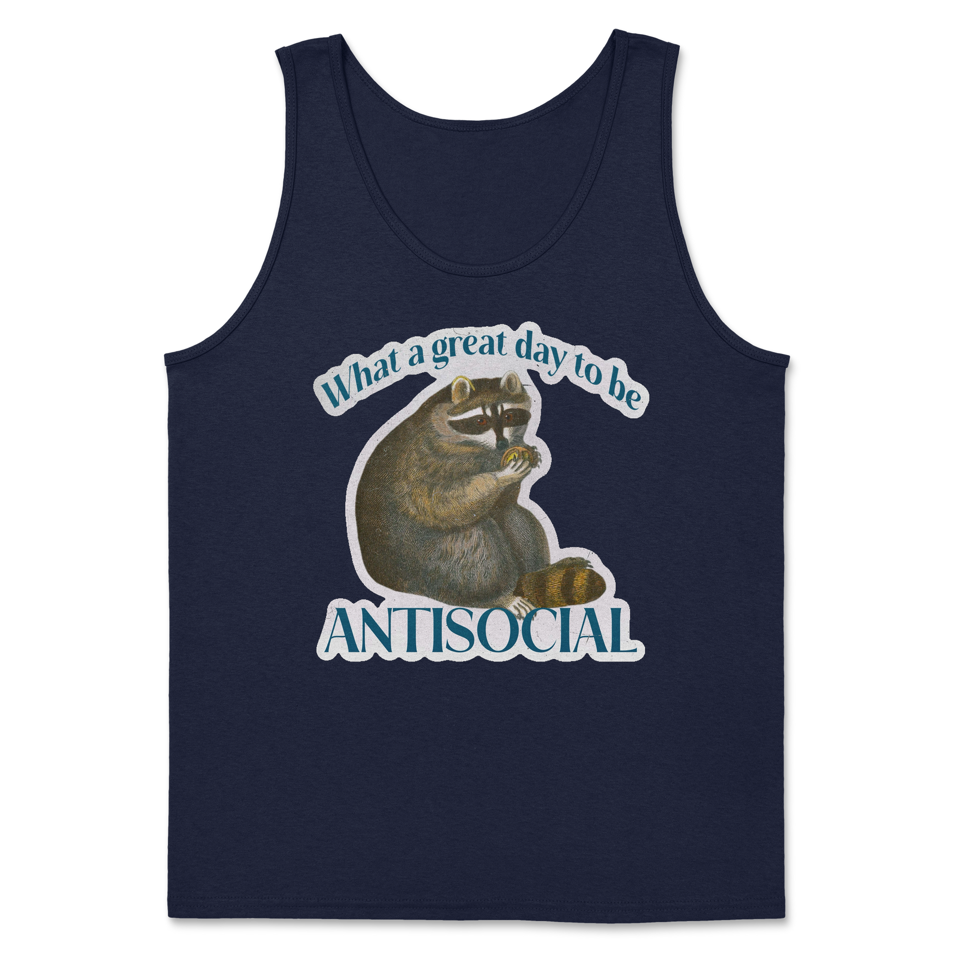 Heavy Blend Tank Top Antisocial in Navy