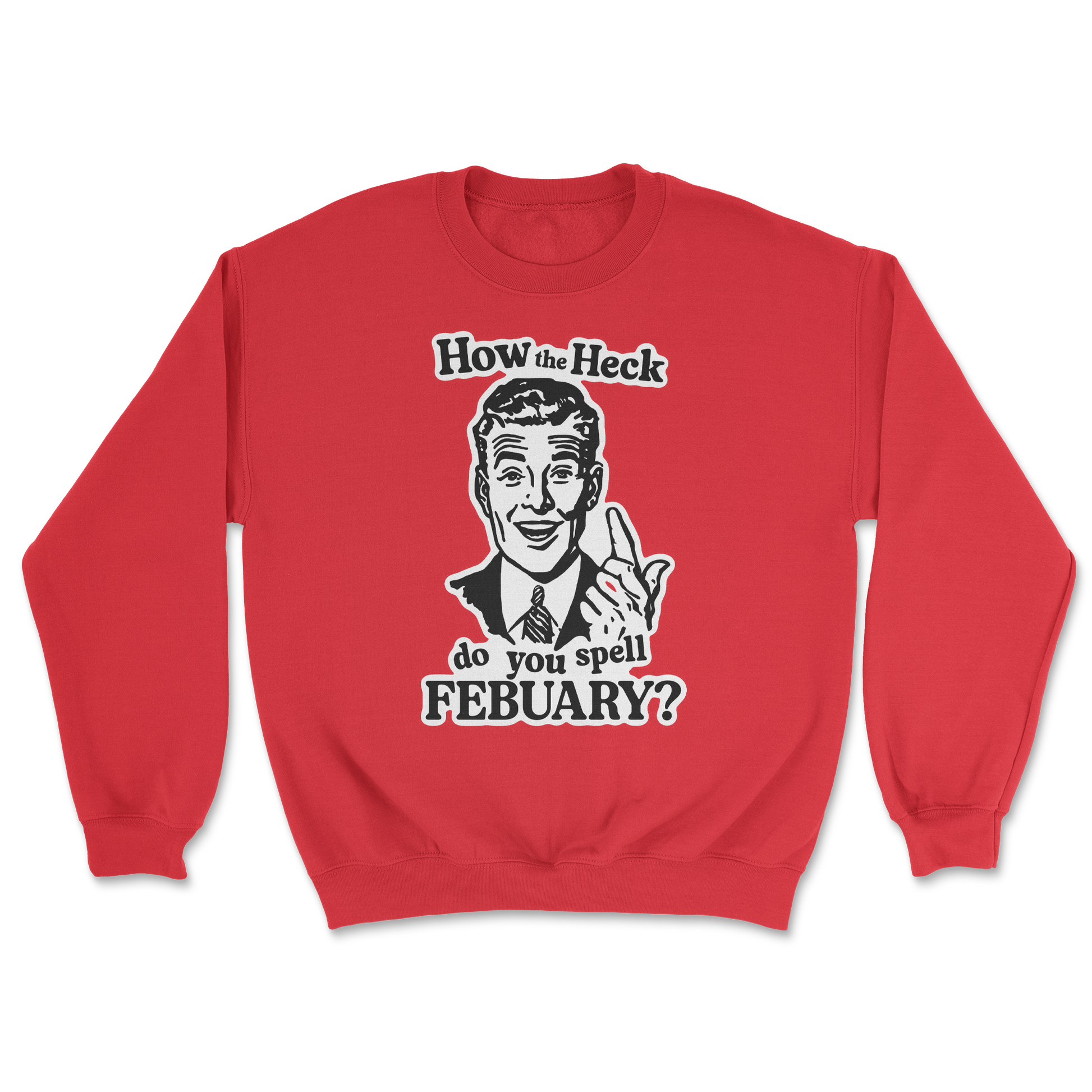 Heavy Blend Crew Neck February in Red