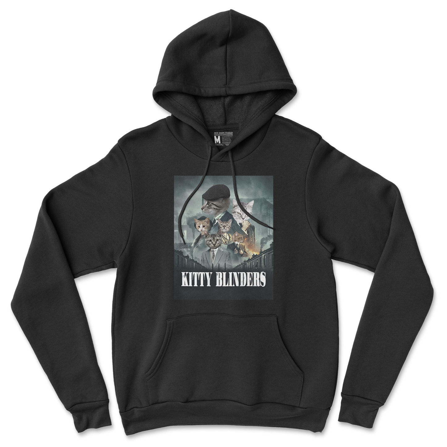 Gildan SoftStyle Hoodie Kitty Blinders in Back