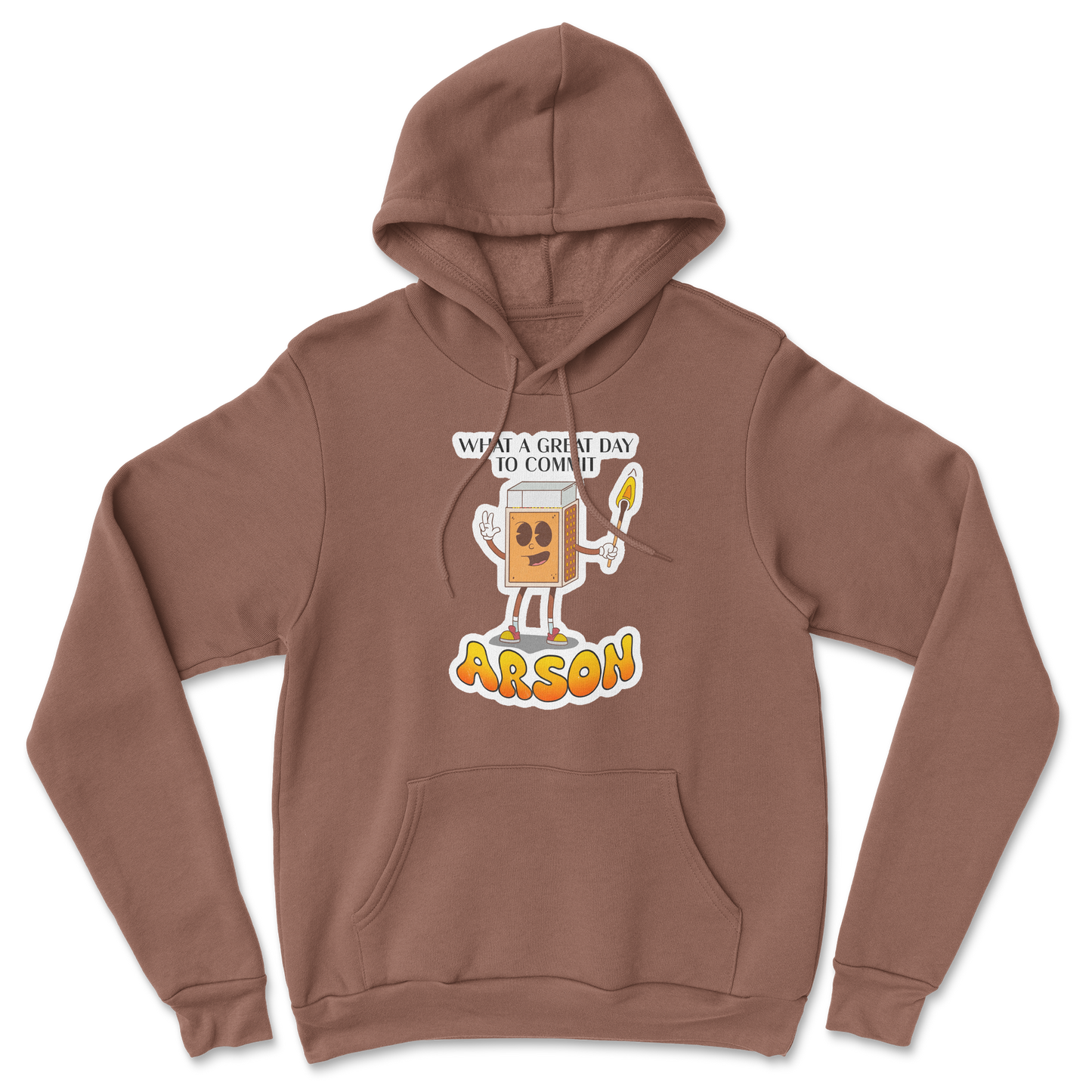 Heavy Blend Hoodie Commit Arson in Cocoa