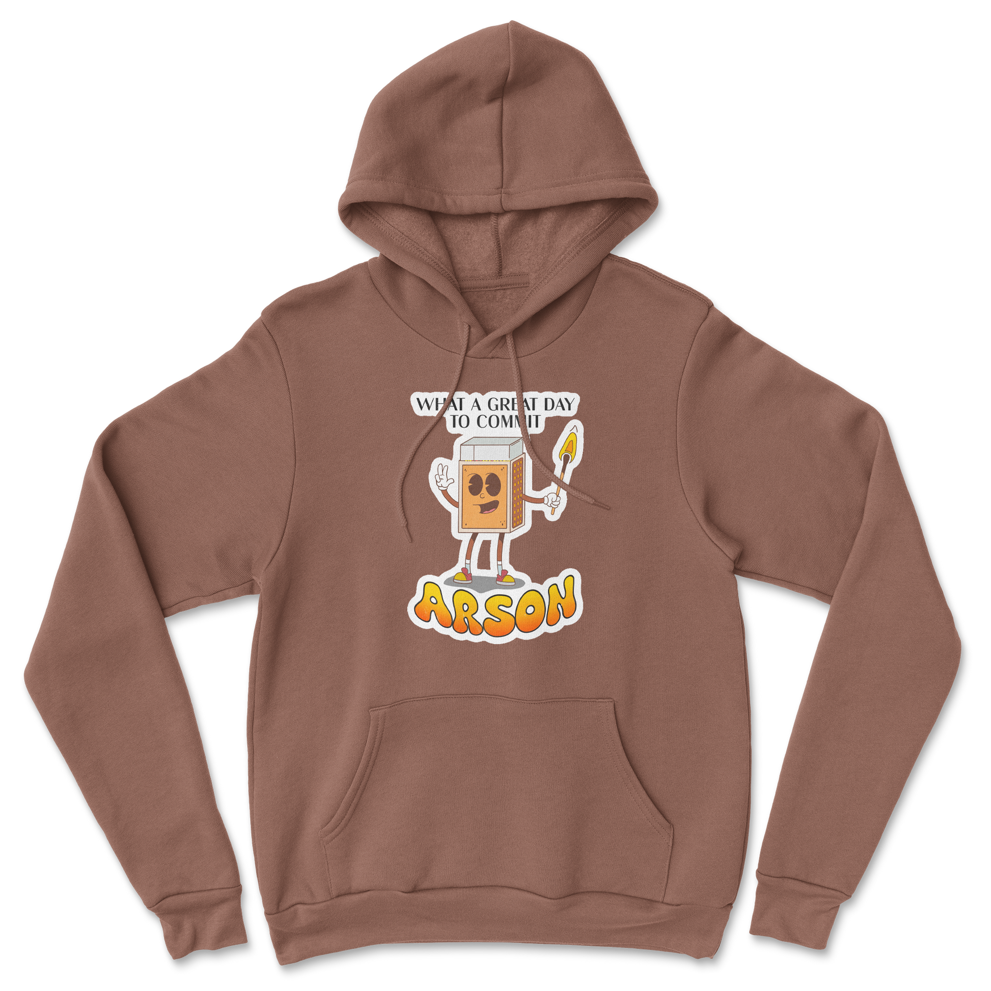 Heavy Blend Hoodie Commit Arson in Cocoa