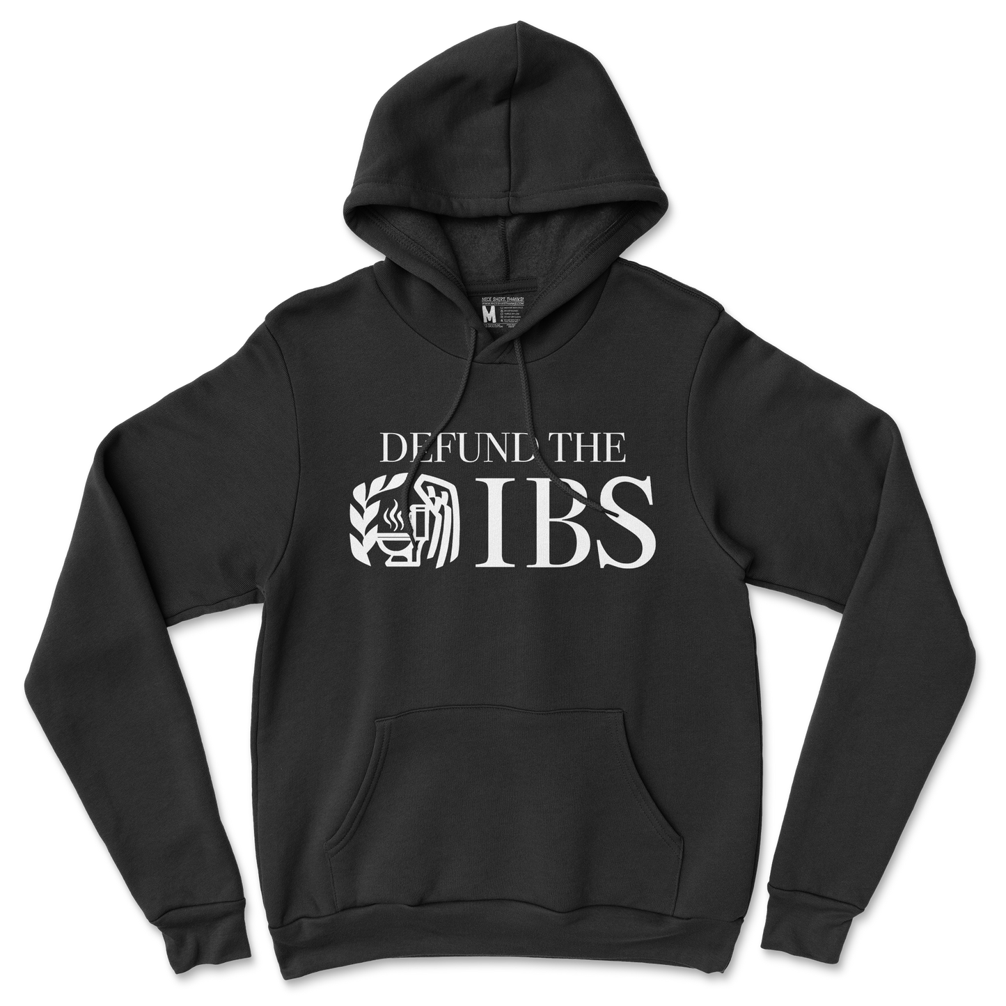 Gildan SoftStyle Hoodie Defund The IBS in Back