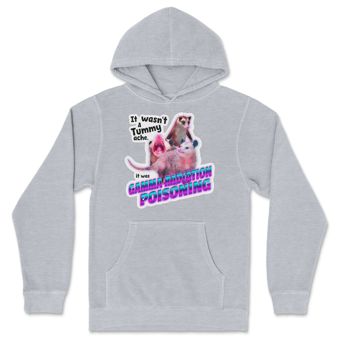 Independent Clothing Co. Hoodie Possum Radiation in Grey-Heather