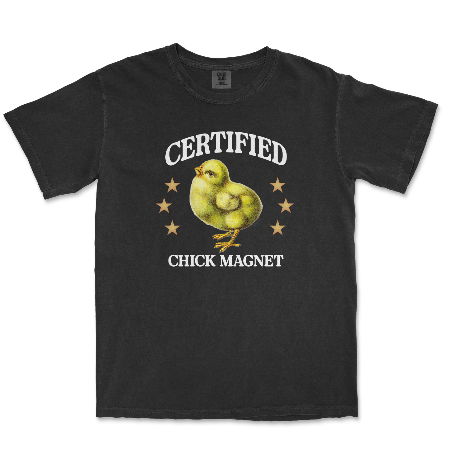Comfort Colors T-Shirt Chick Magnet in Black