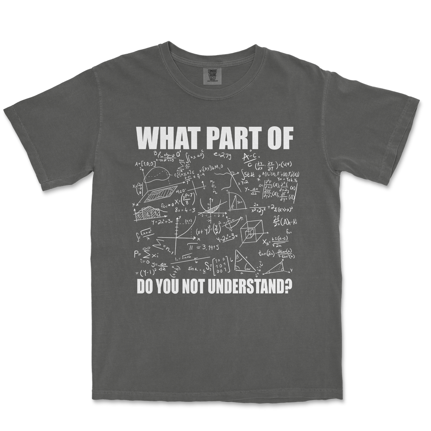 Comfort Colors T-Shirt Math Problem in Pepper
