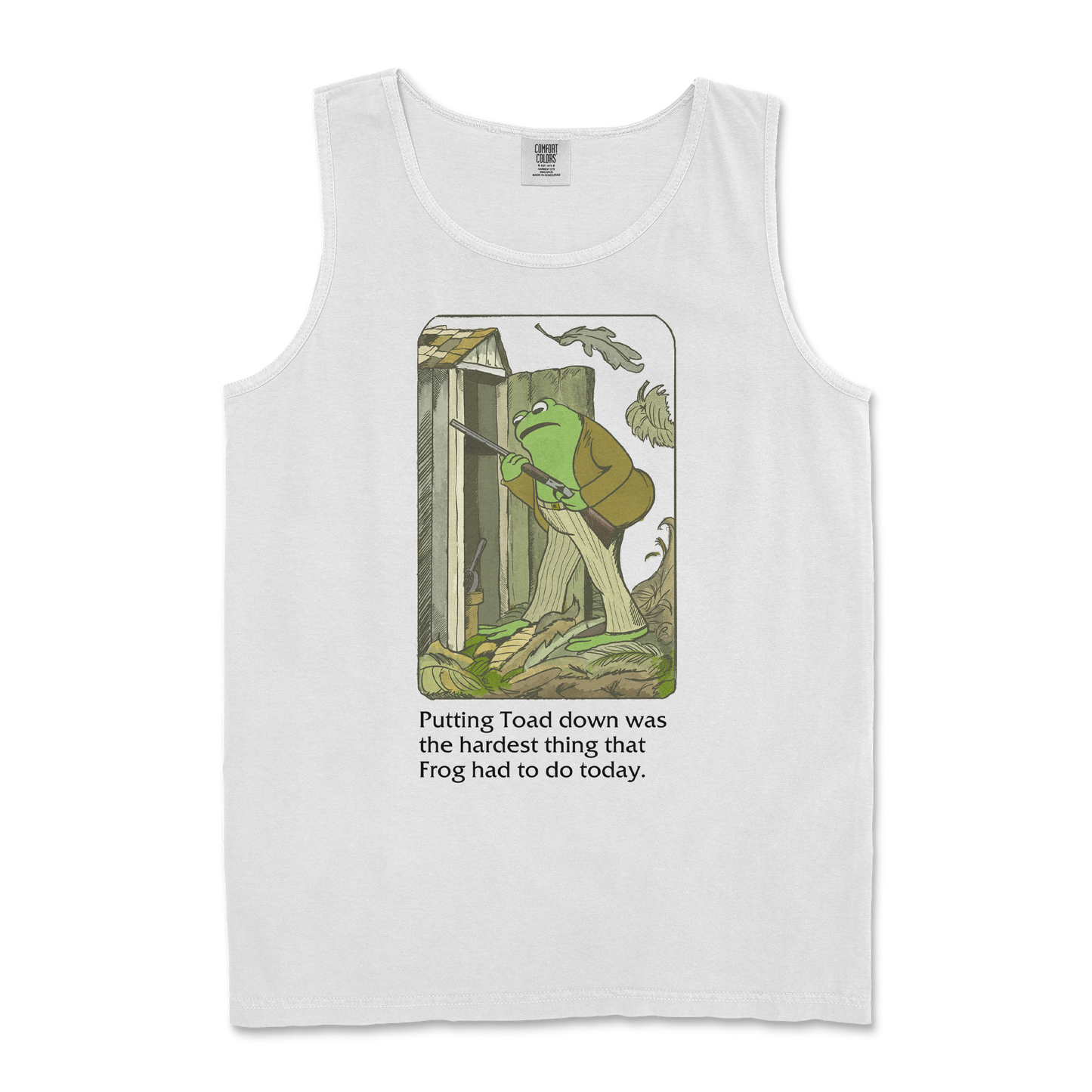Comfort Colors Tank Top Frog and Toad in White