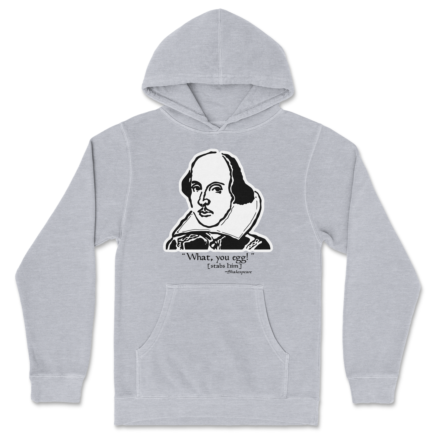 Independent Clothing Co. Hoodie Shakespeare Quote in Grey-Heather