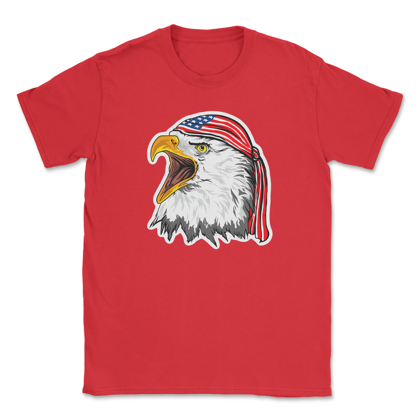 Heavy Blend T-Shirt Freedom Eagle in Red