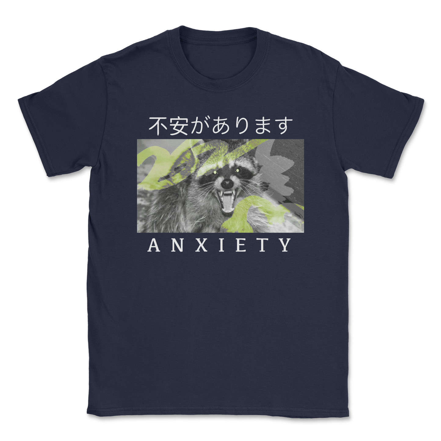 Heavy Blend T-Shirt Anxiety in Navy
