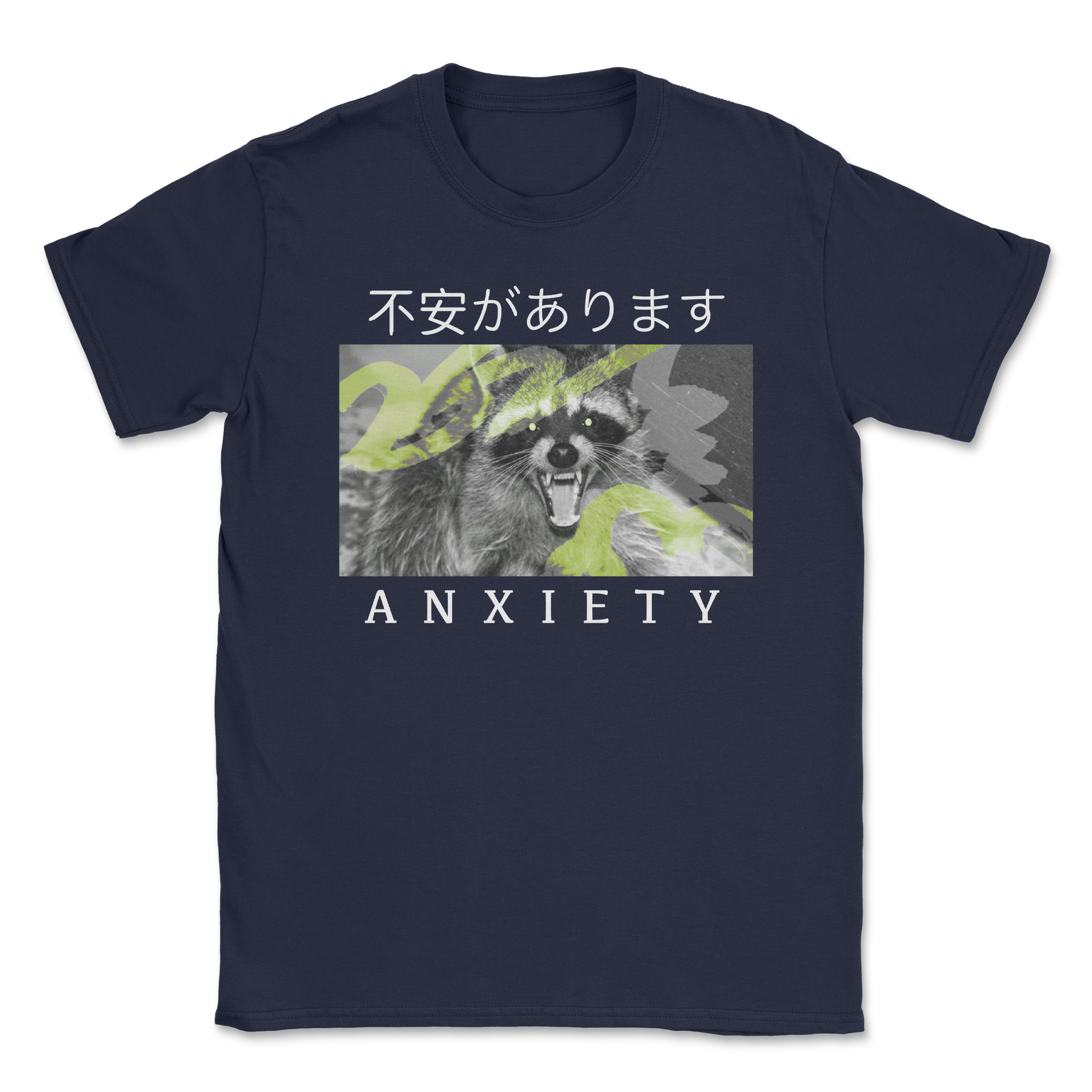 Heavy Blend T-Shirt Anxiety in Navy