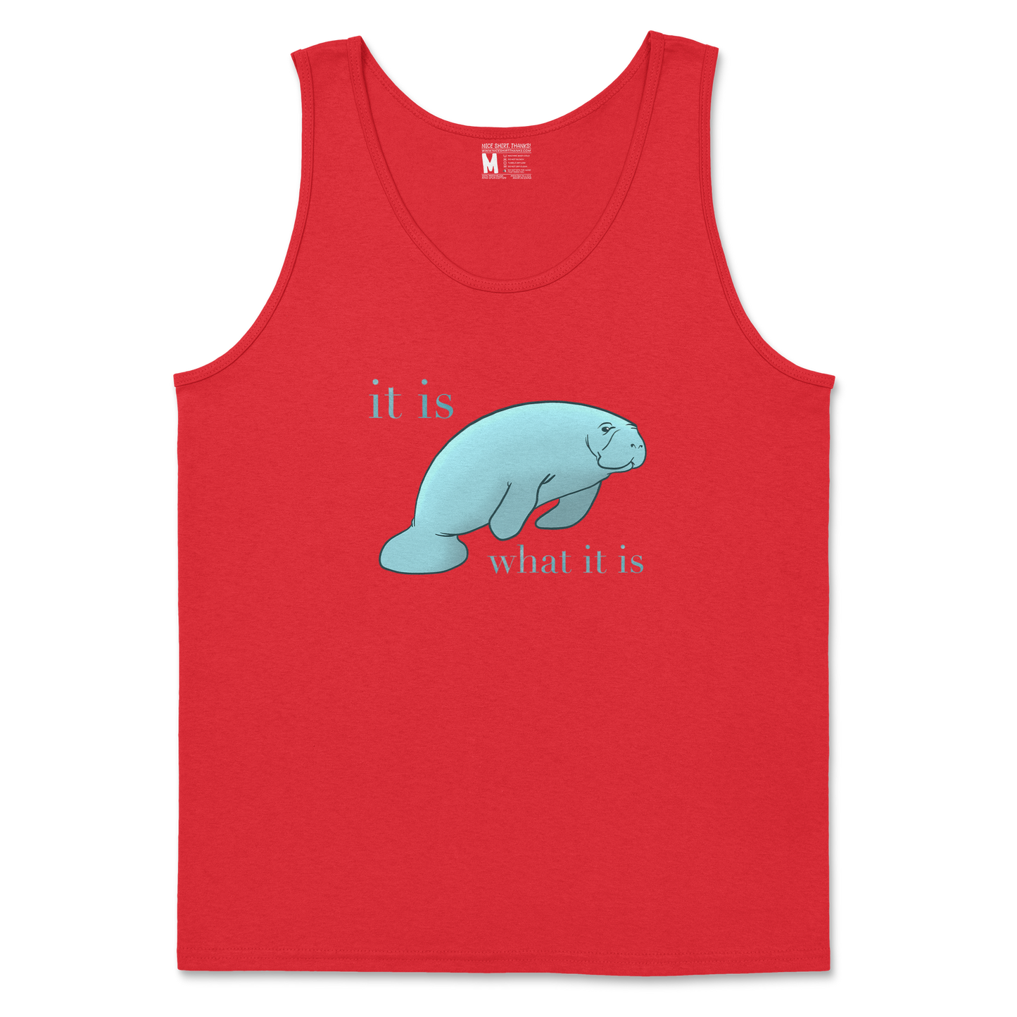 Gildan SoftStyle Tank Top Manatee in Red
